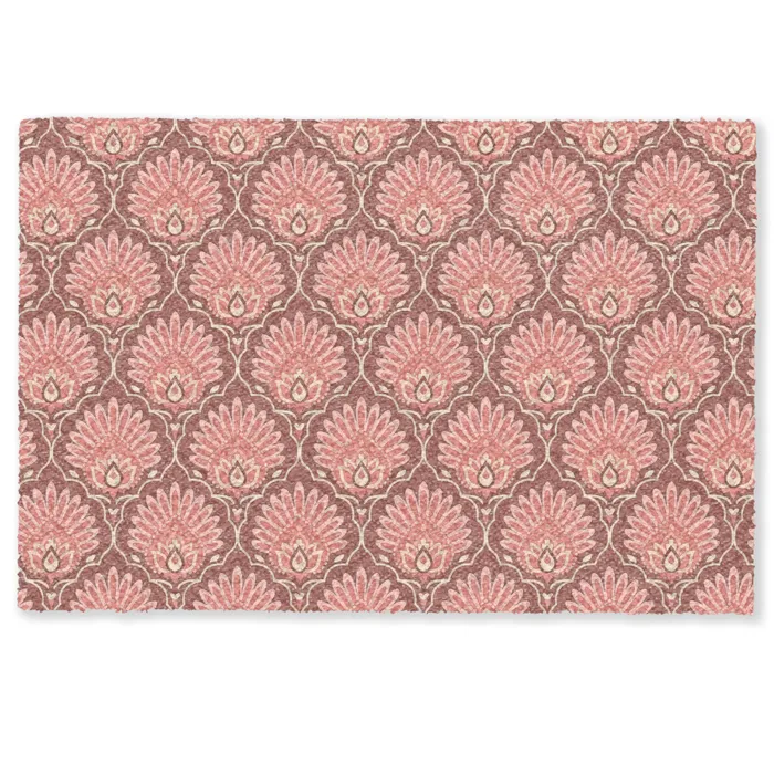 Waaiermotief - Patroon - Roze Deurmat klein -zkaufland3d