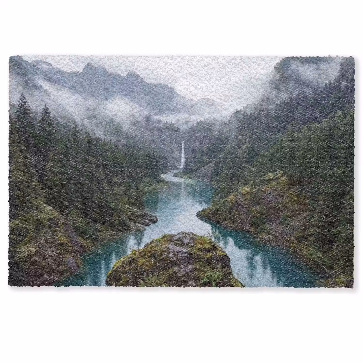 Waterval - Bomen - Bergen Deurmat klein -zkaufland3d