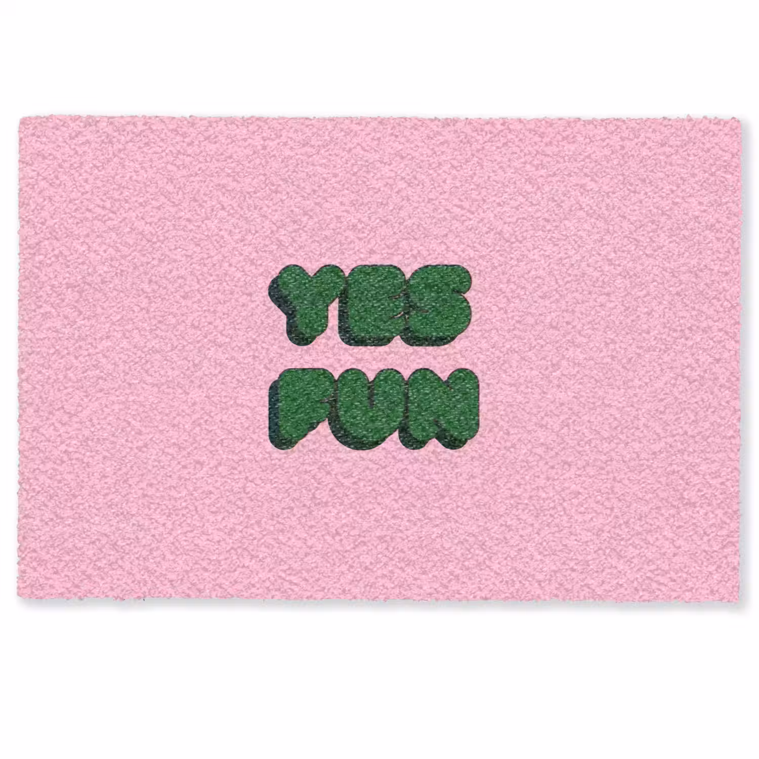 Yes fun - Groen - Roze Deurmat klein -zkaufland3d