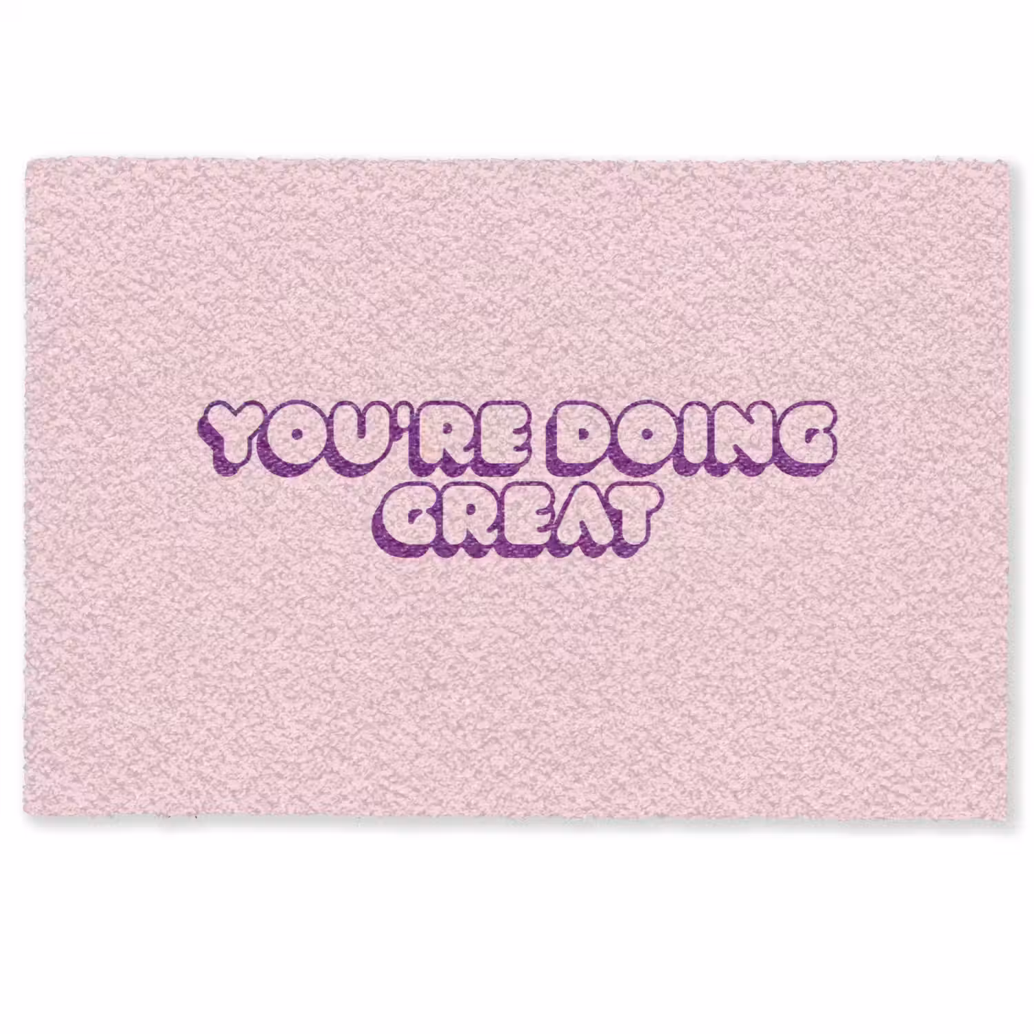 You're doing great - roze - 3D Deurmat klein -zkaufland3d