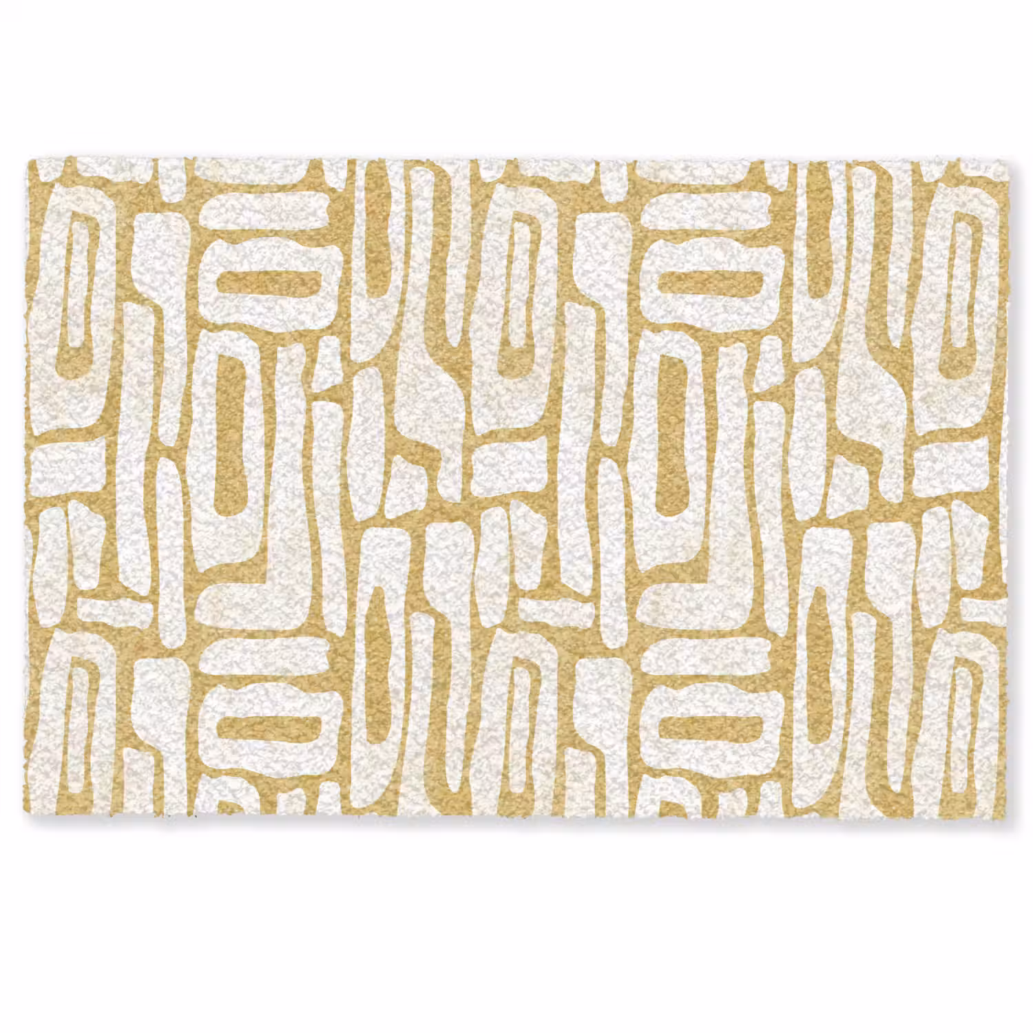 Zandkleur - Wit - Patroon Deurmat klein 898 -zkaufland3d