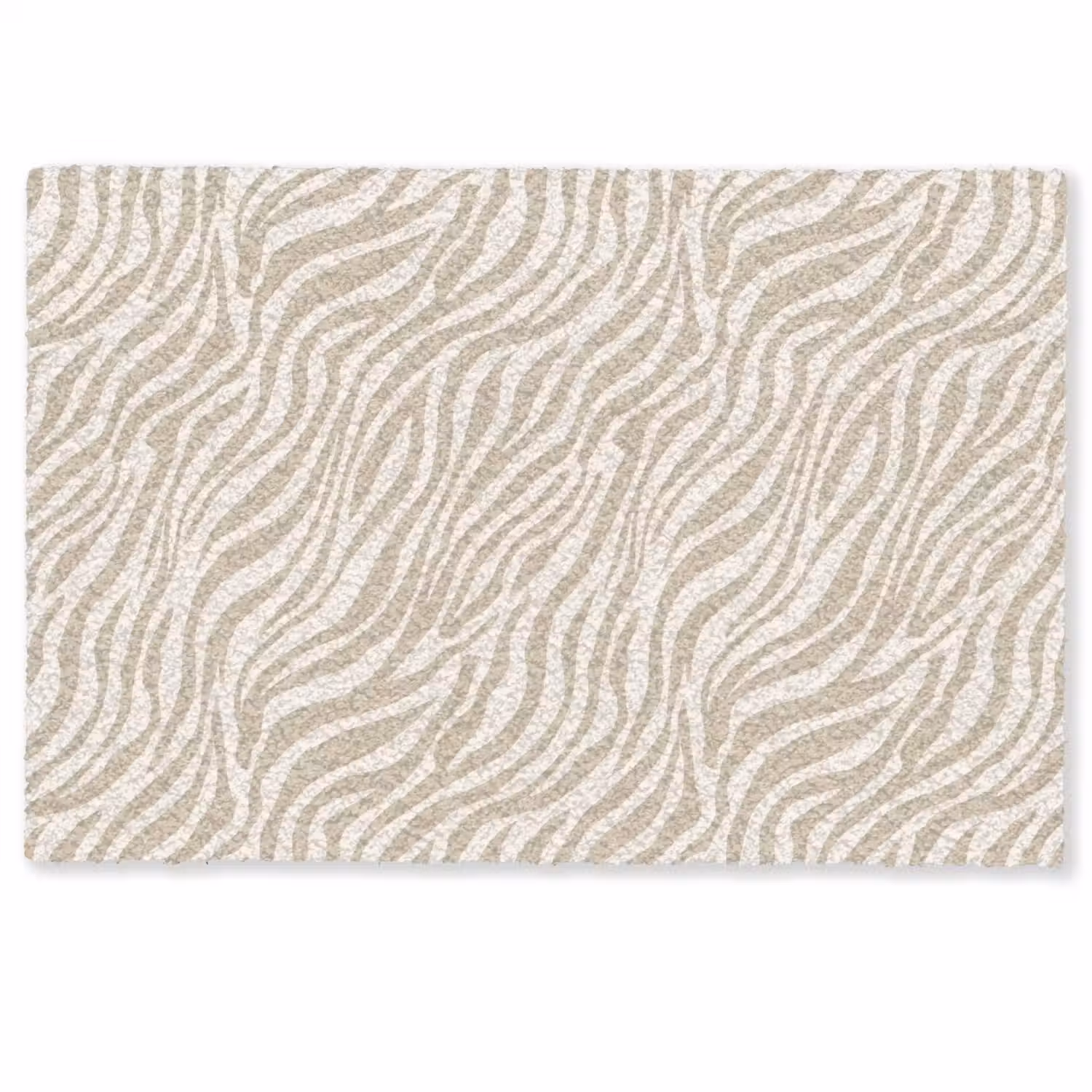 Zebra - Patroon - Beige Deurmat klein 898 -zkaufland3d