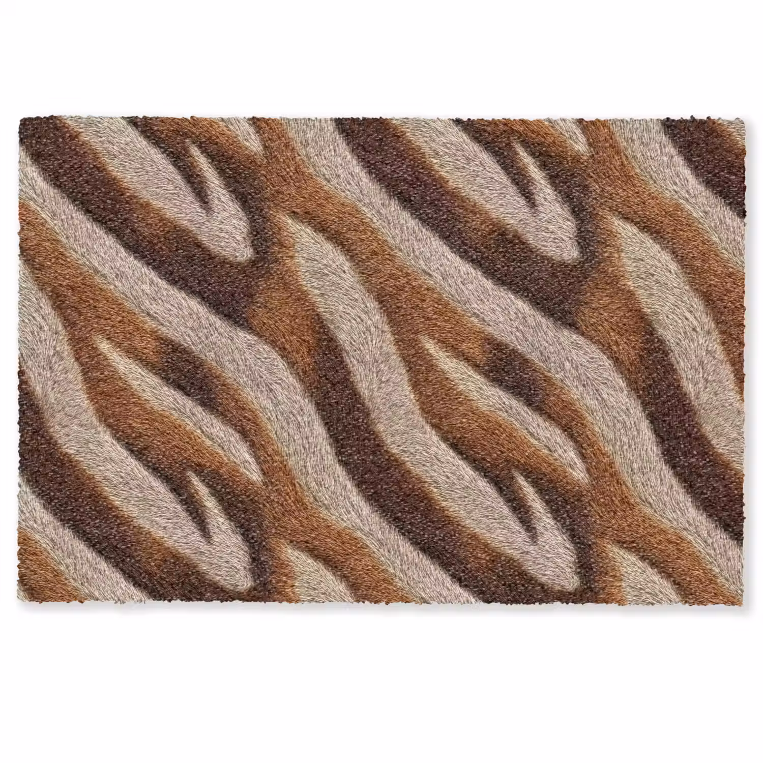 Zebra - Patroon - Bruin Deurmat klein 898 -zkaufland3d