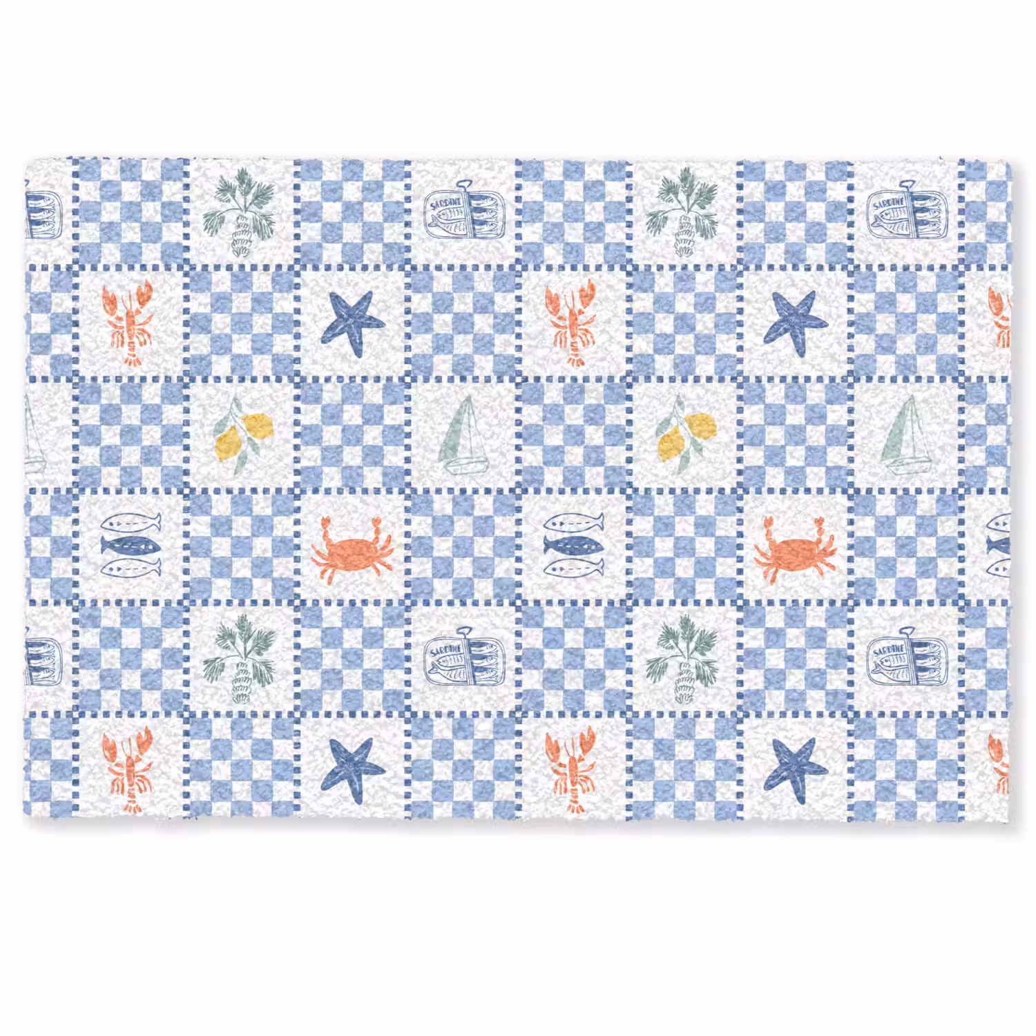Zomer - Patroon - Vierkant Deurmat klein 898 -zkaufland3d