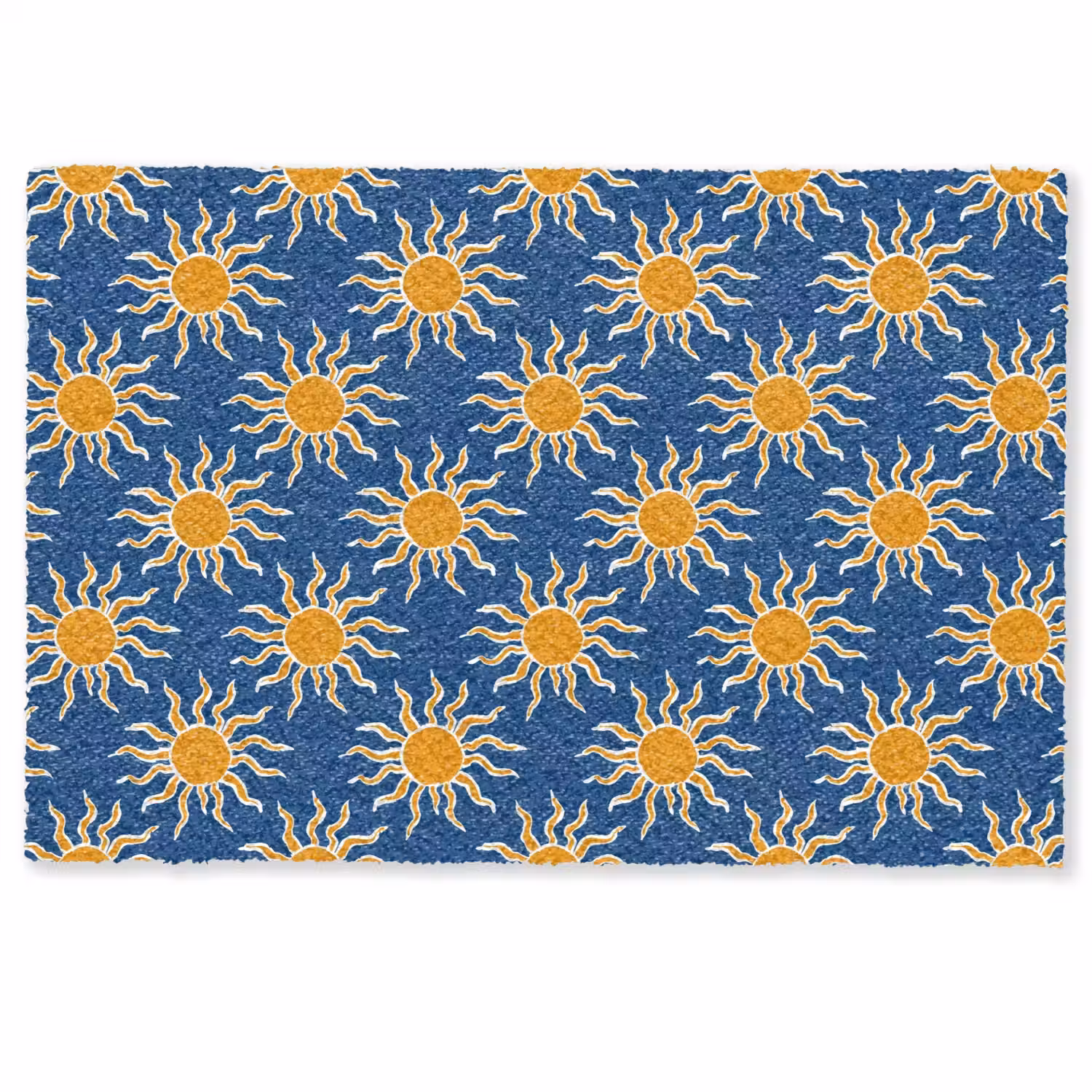 Zon - Patroon - Blauw Deurmat klein 898 -zkaufland3d