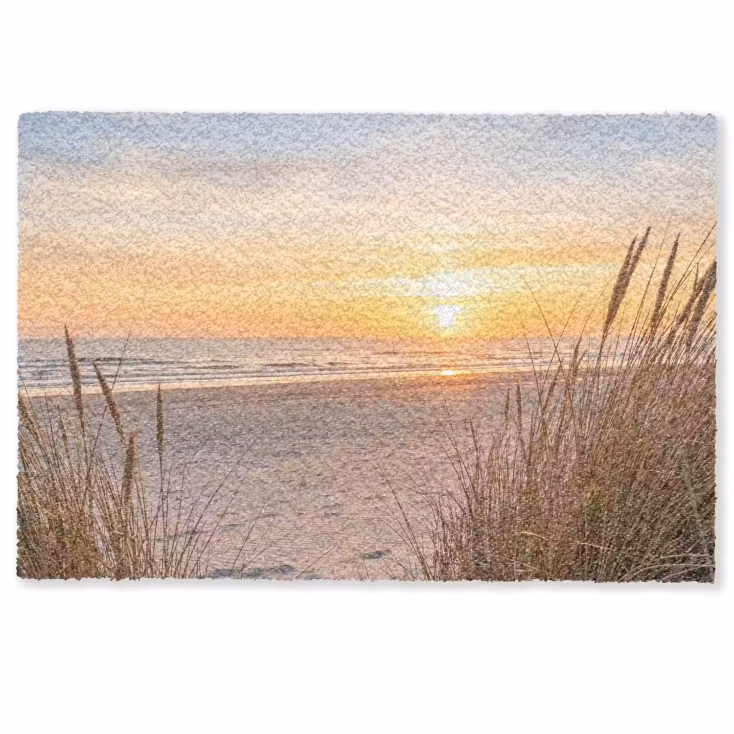 Zonsondergang - Duinen - Zee Deurmat klein -zkaufland3d
