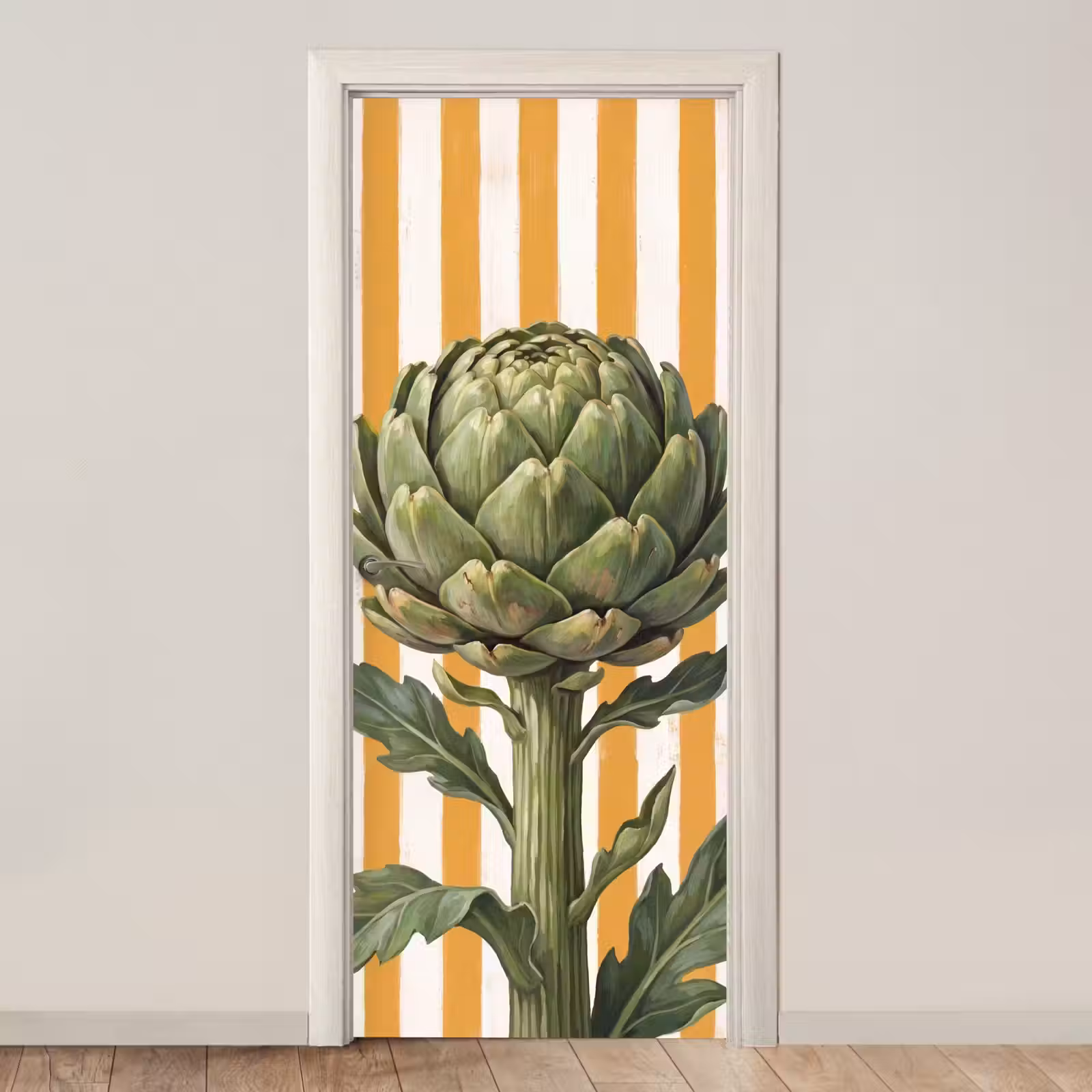 Deursticker - Artisjok - Modern - Groente - Artisjok - Modern - Groente deurposter klein