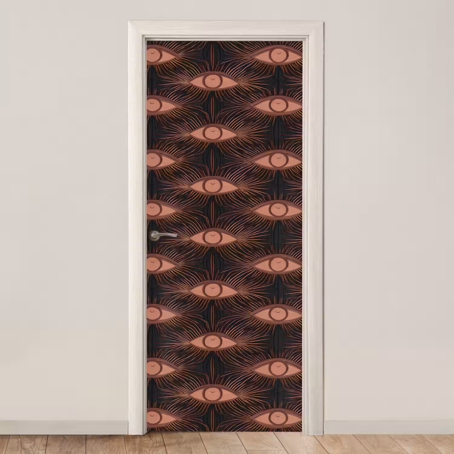 Boheems - Oog - Bruin deurposter klein 289 -3d_beige