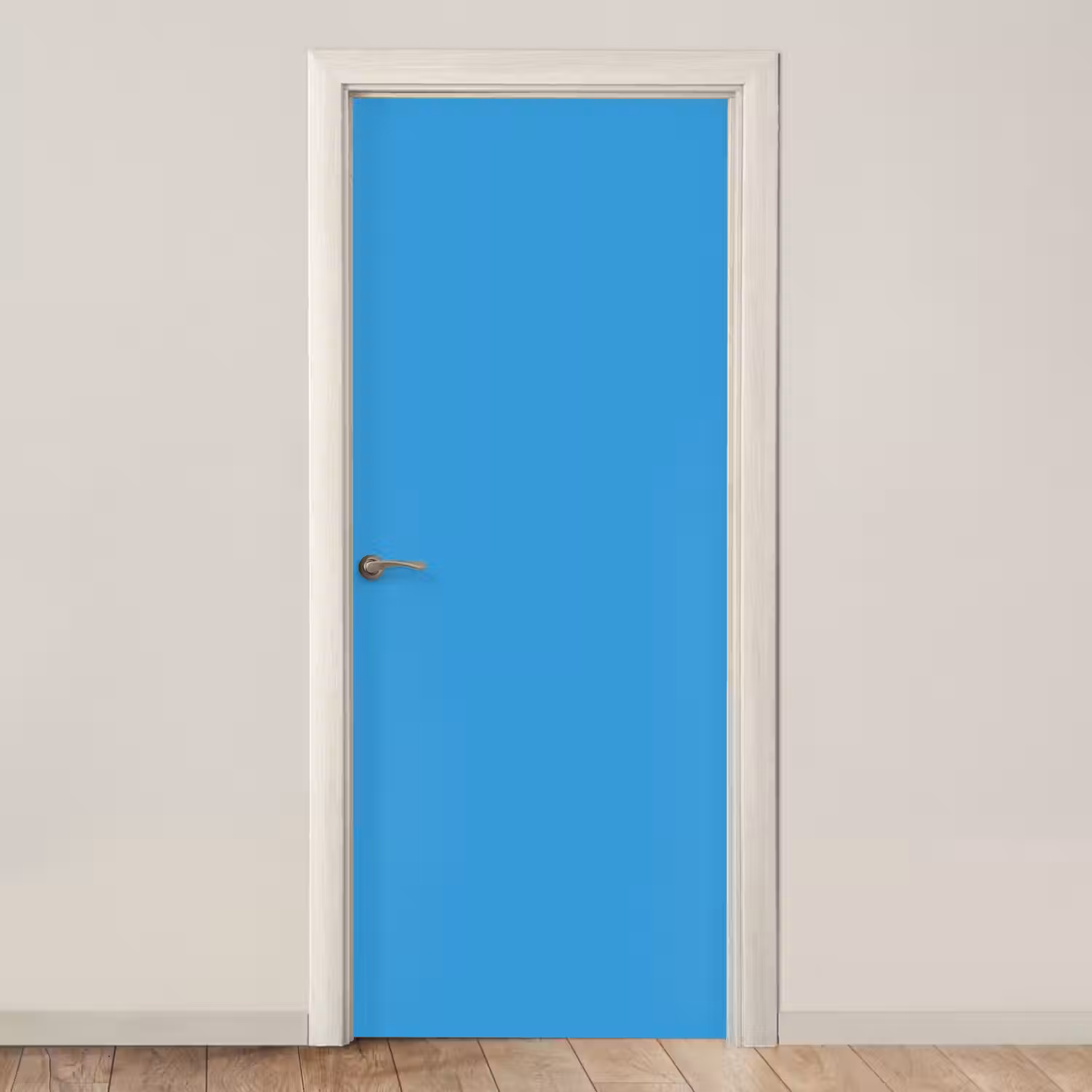 Cerulean - Breeze - Blauw deurposter klein 289 -3d_beige