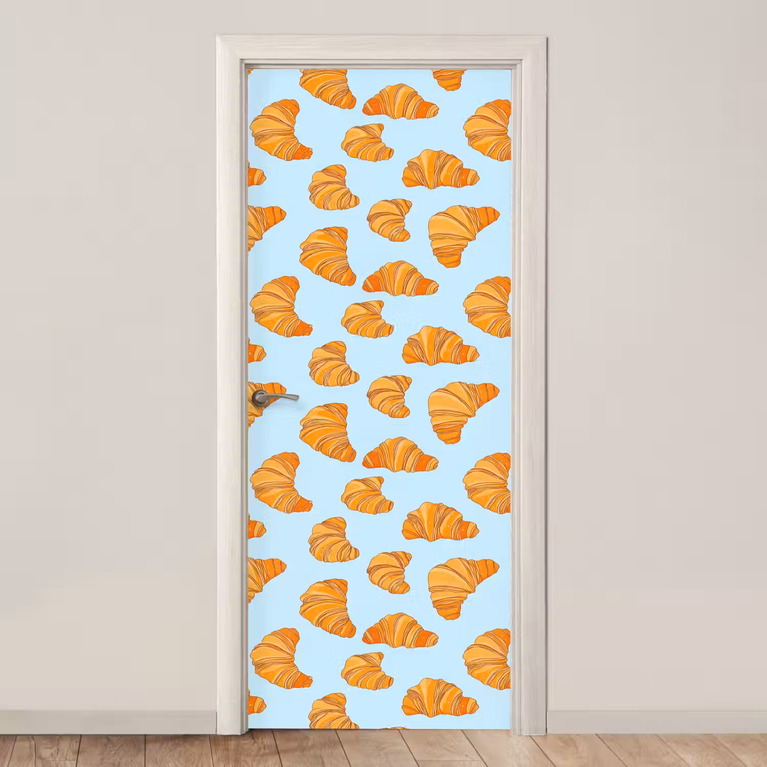 Croissant - Speels - Blauw deurposter klein 289 -3d_beige