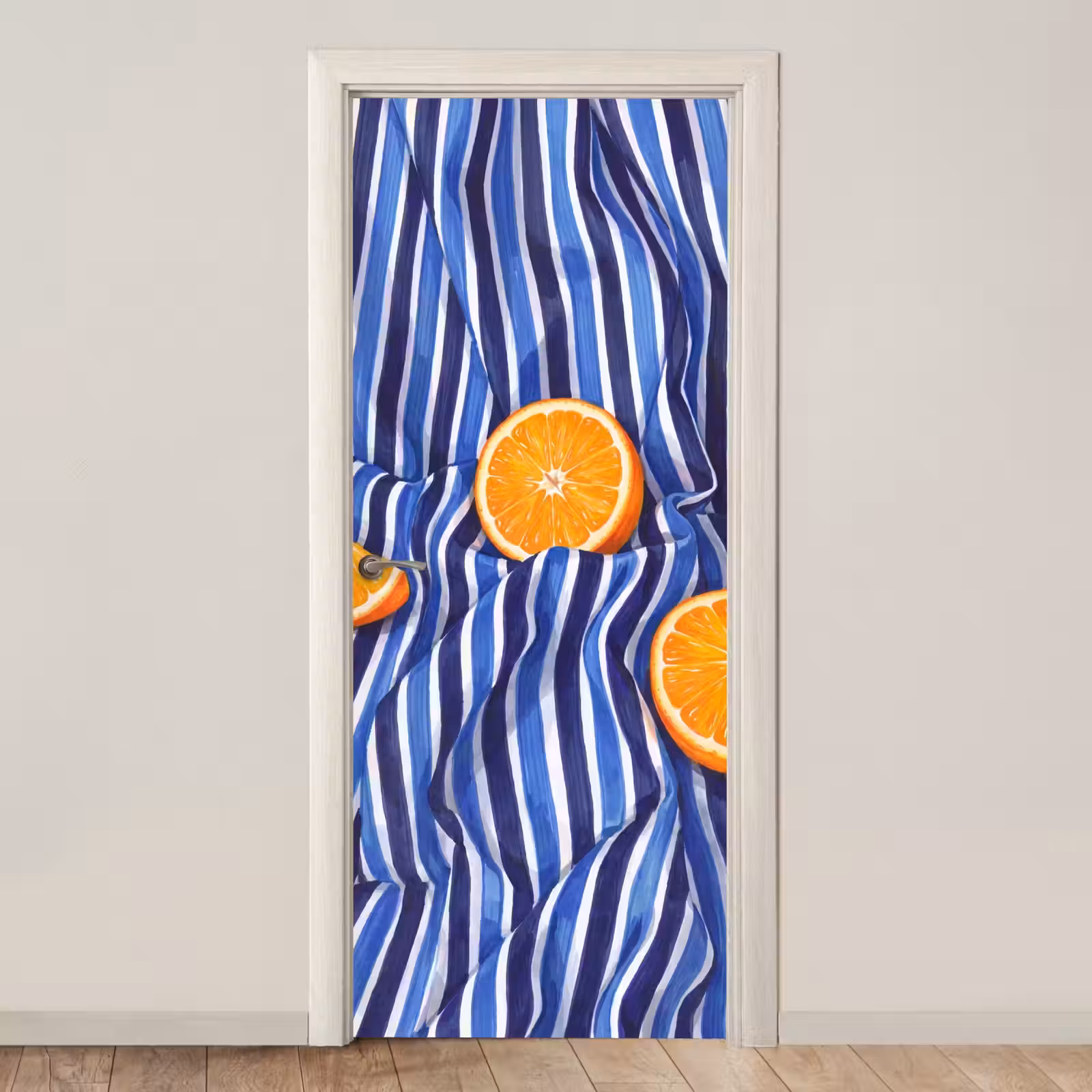 Deursticker - Eten - Fruit - Oranje - Eten - Fruit - Oranje deurposter klein