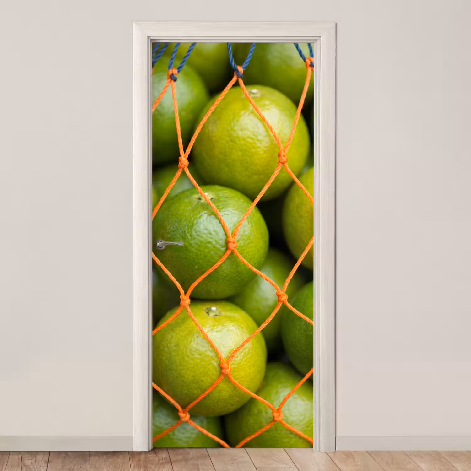 Eten - Net - Groen - Markt deurposter klein -3d_beige
