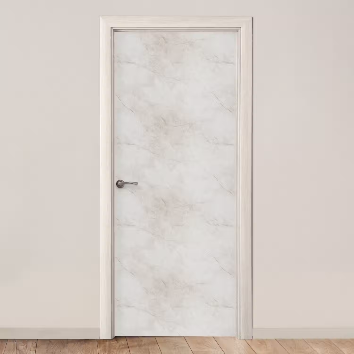 Grijs - Marmer - Aders deurposter klein 289 -3d_beige