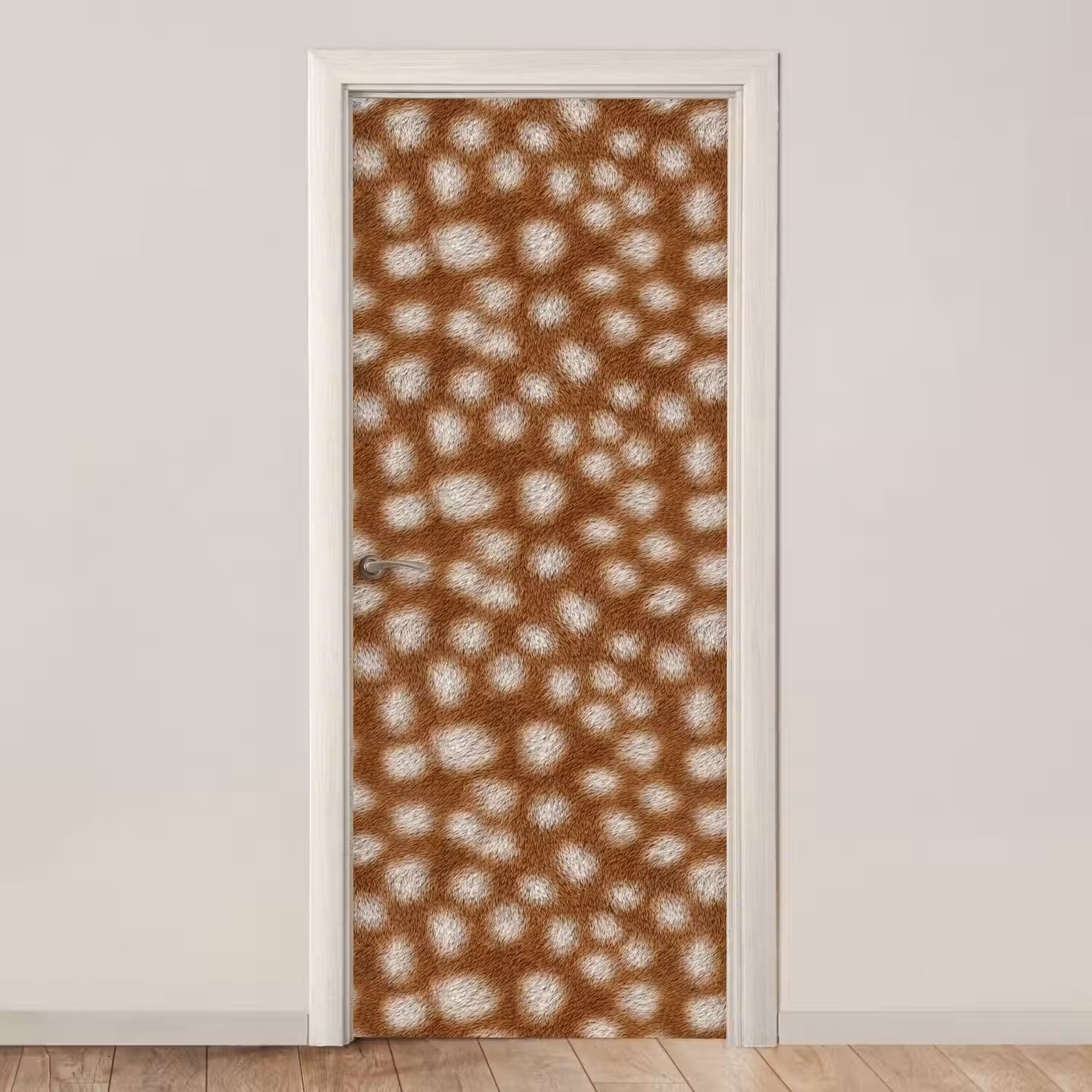 Hert - Vacht - Bruin deurposter klein 289 -3d_beige