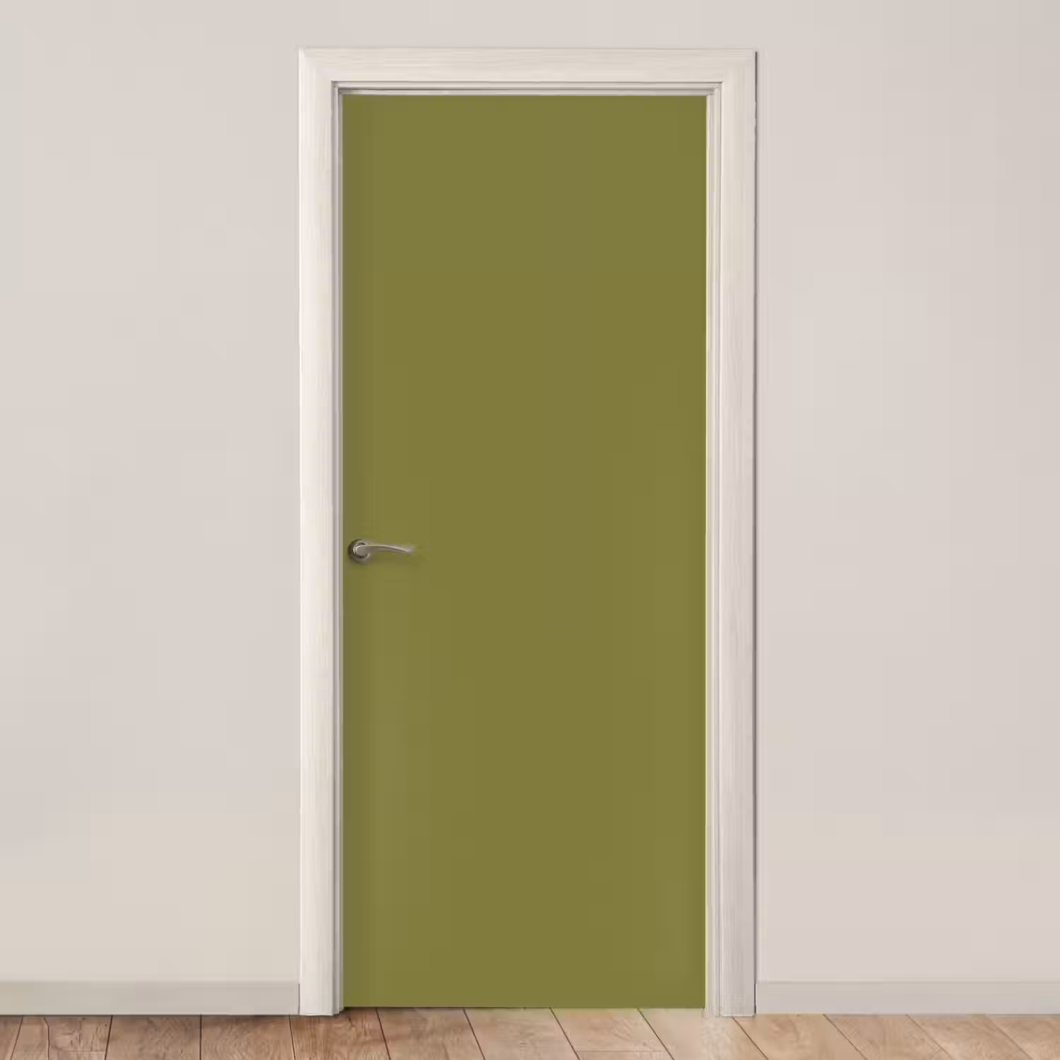 Juniper - Groen - Organisch deurposter klein 289 -3d_beige