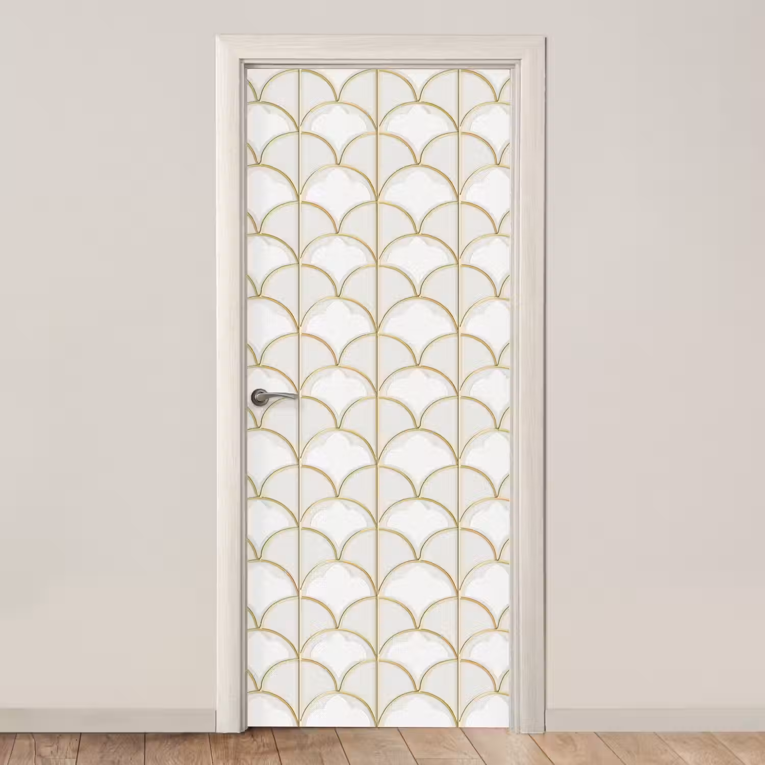 Mozaïek - Bogen - Goud deurposter klein 289 -3d_beige