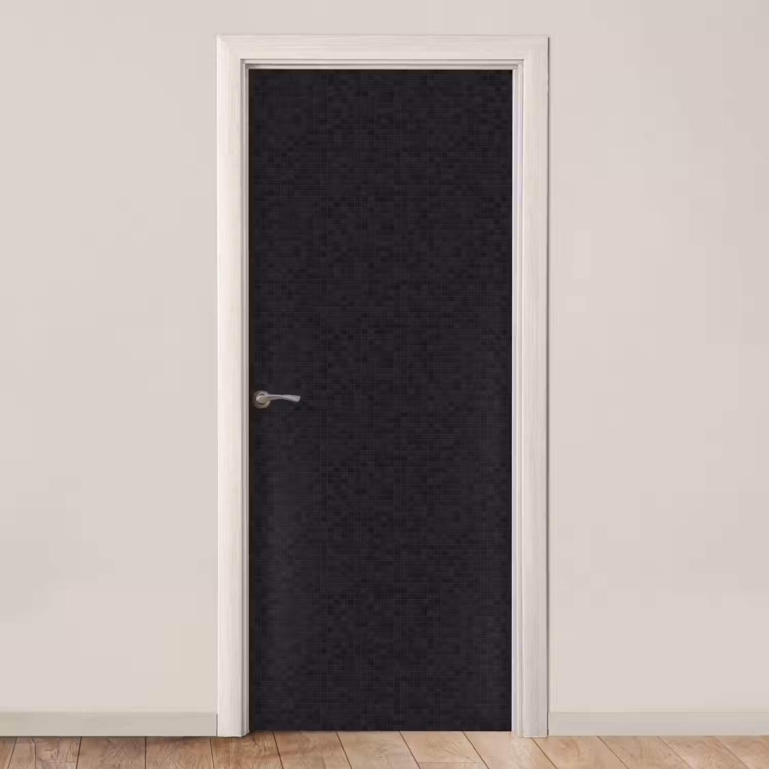 Mozaïek - Patroon - Antraciet - Zwart deurposter klein 289 -3d_beige
