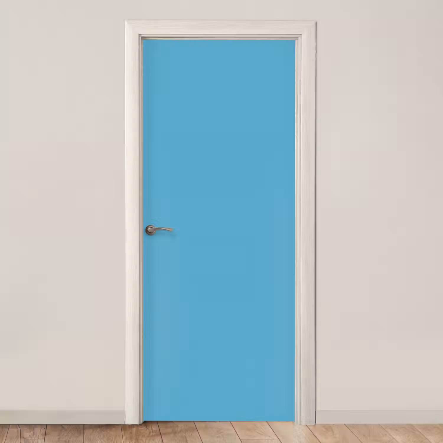 Ocean - Teal - Blauw deurposter klein 289 -3d_beige