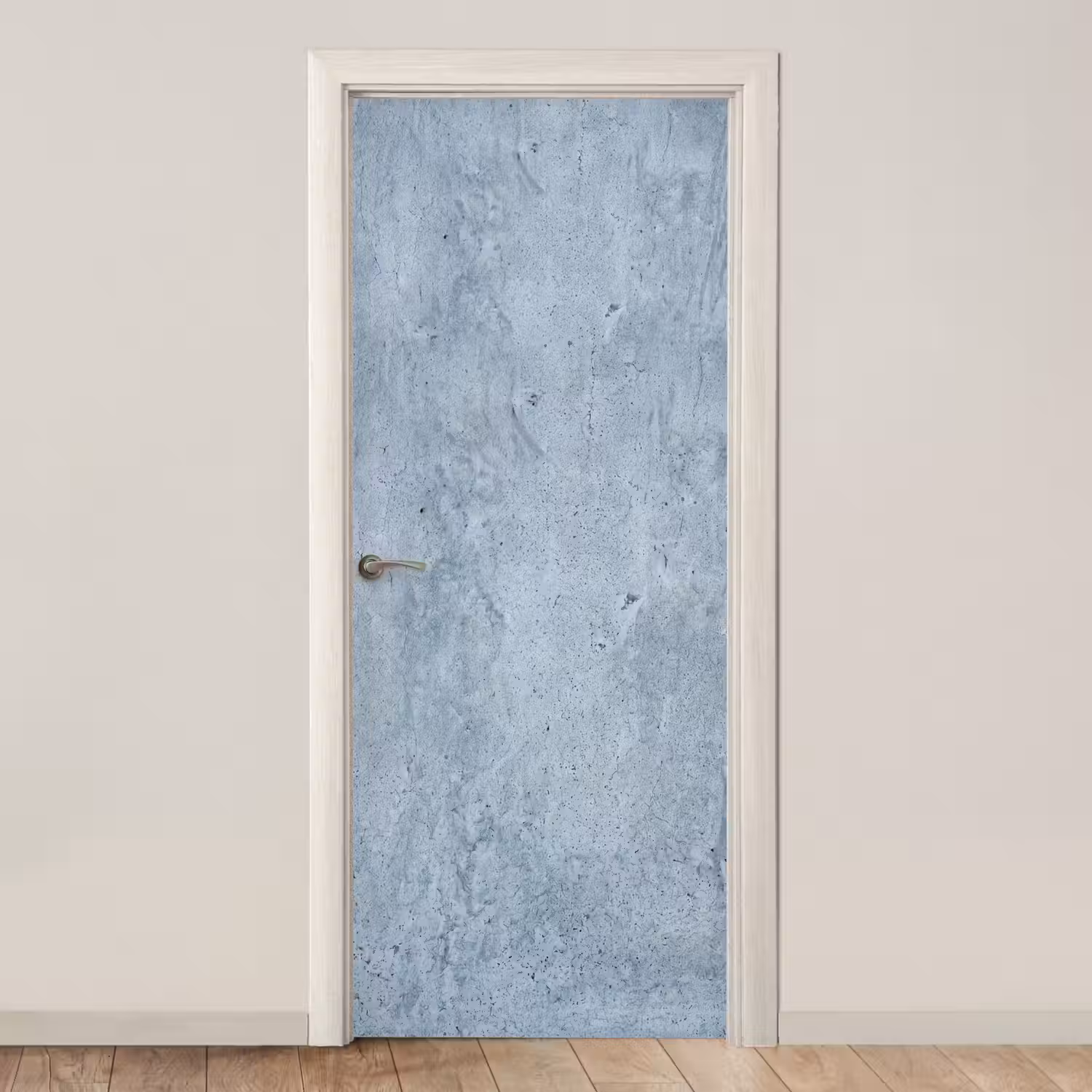 Oppervlak - Ruw - Abstract - Modern - Grijs deurposter klein -3d_beige