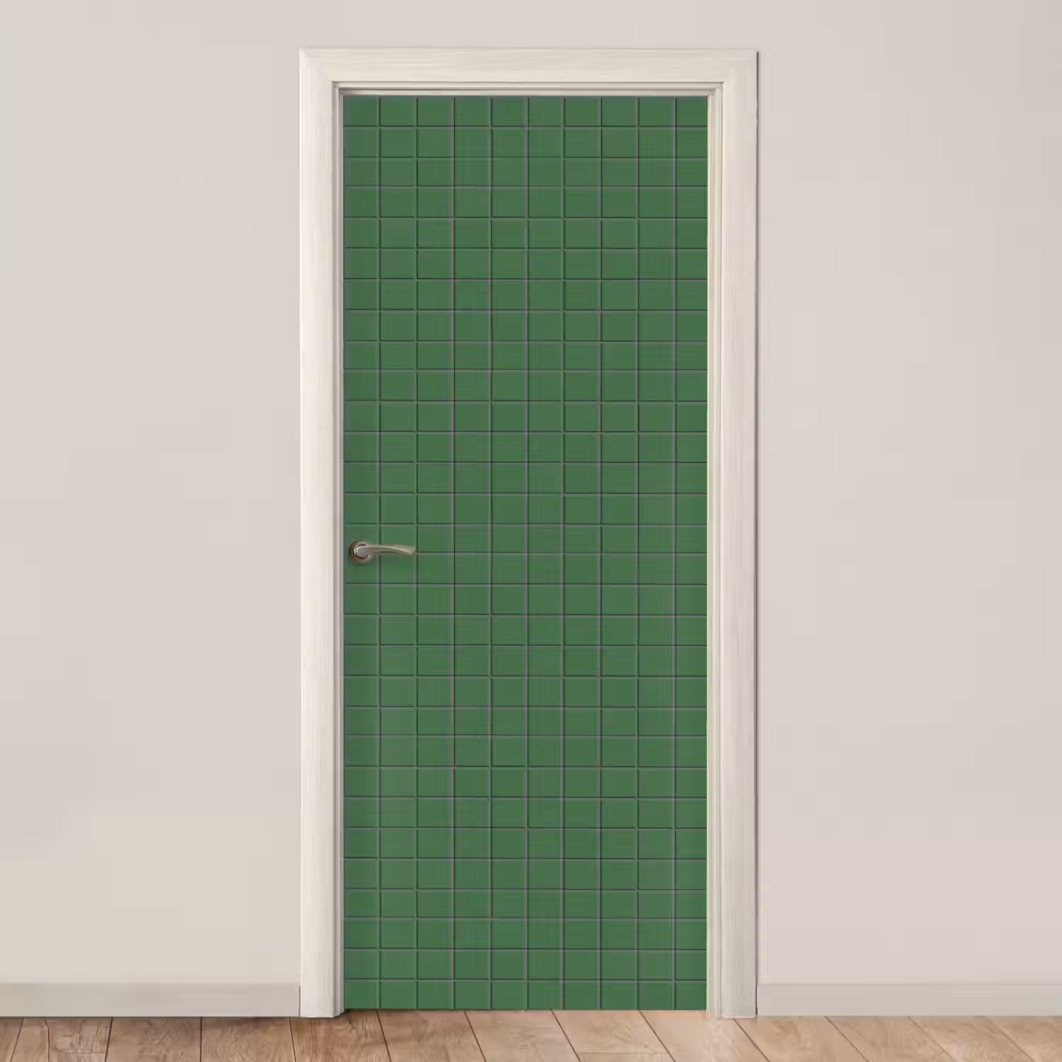 Patroon - Tegels - Groen deurposter klein 289 -3d_beige