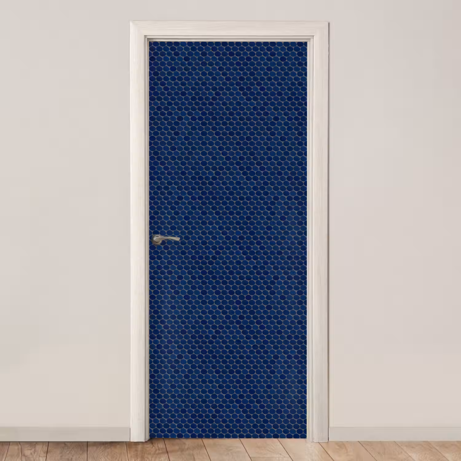 Penny - Mozaïek - Donkerblauw deurposter klein 289 -3d_beige