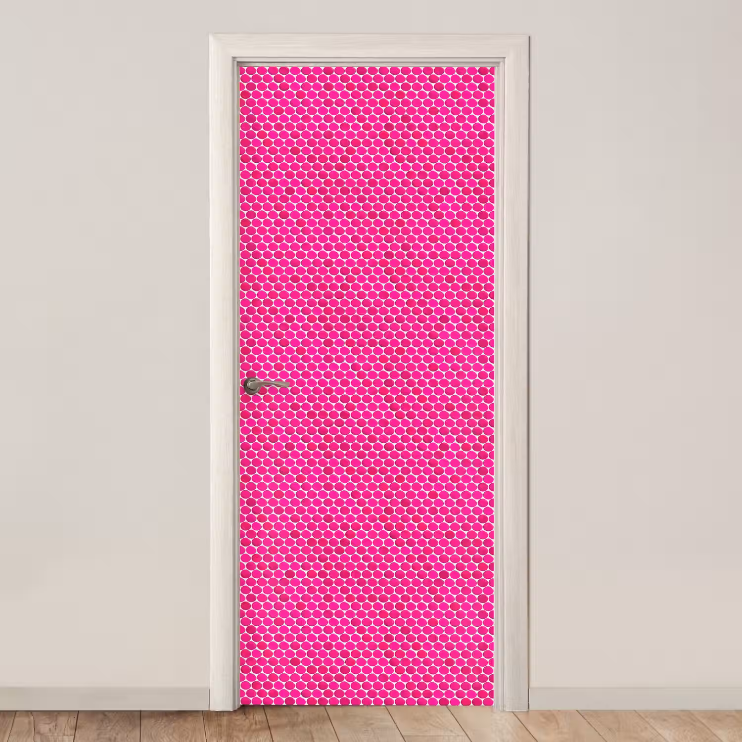 Penny - Mozaïek - Felroze deurposter klein 289 -3d_beige