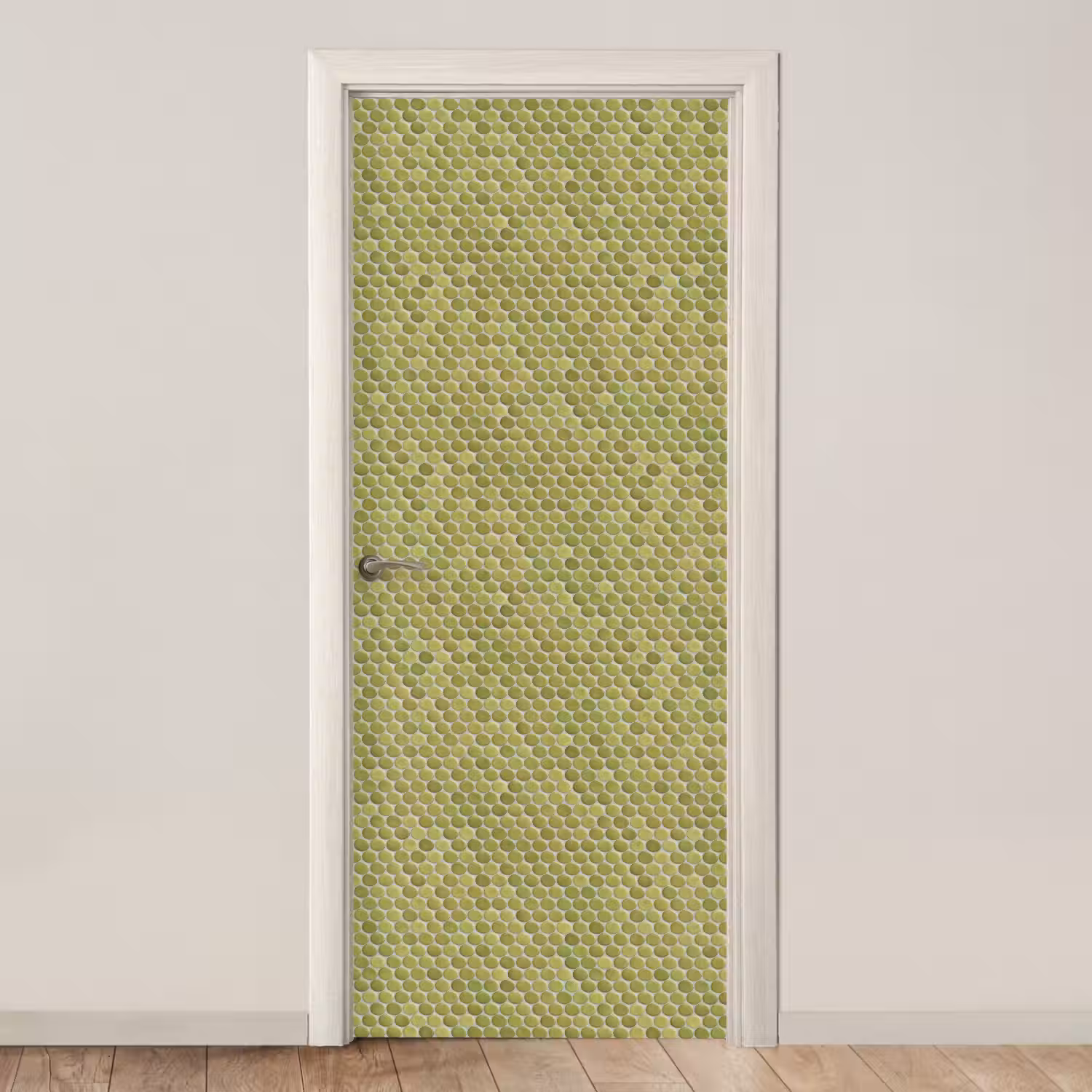 Penny - Mozaïek - Olijfgroen deurposter klein 289 -3d_beige