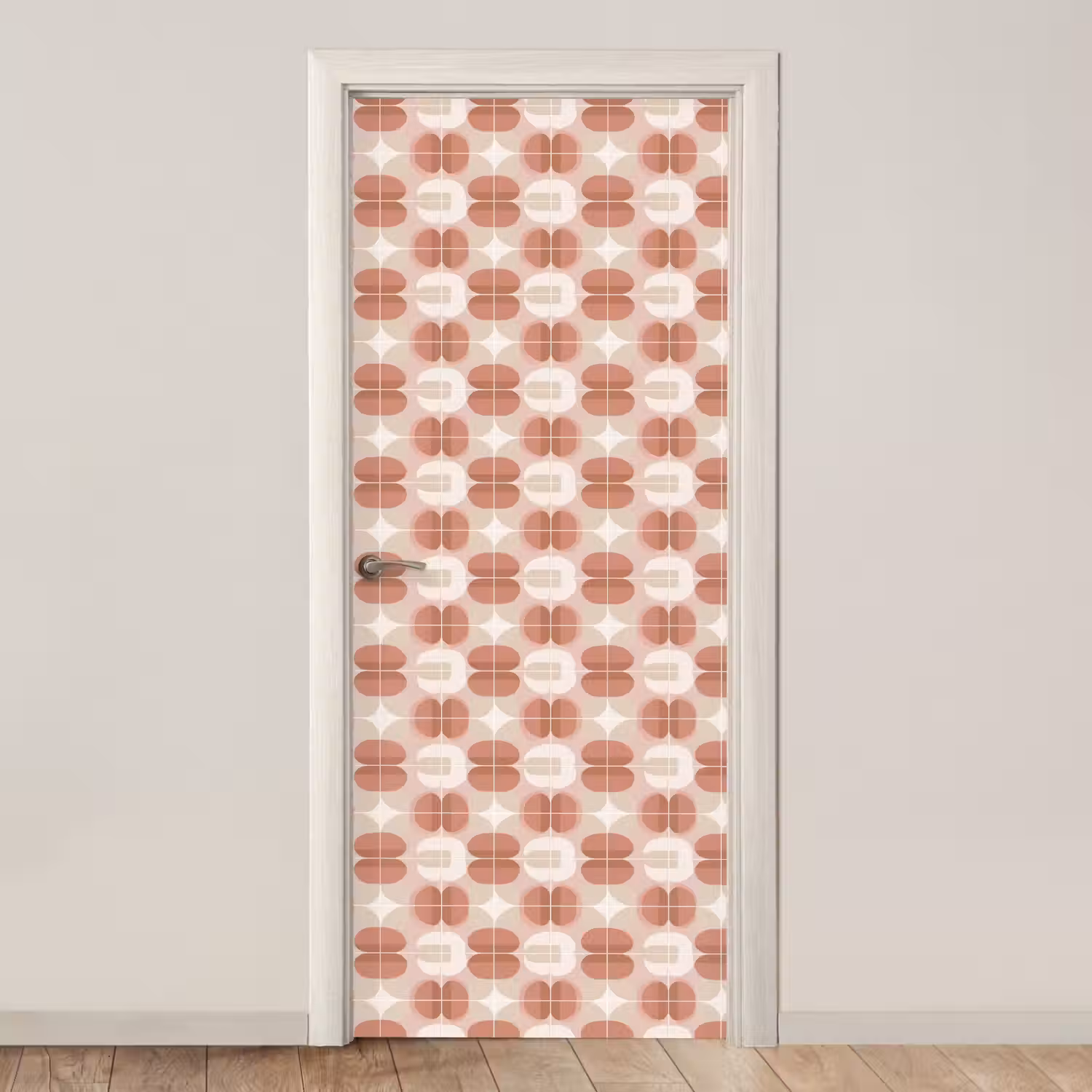 Retro - Klassiek - Roze deurposter klein 289 -3d_beige
