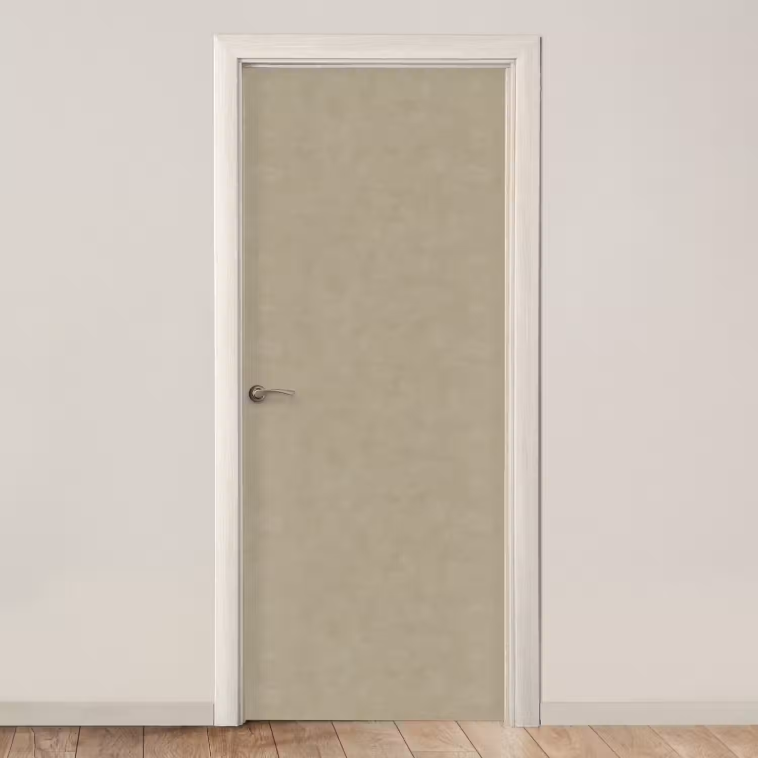 Taupekleur - Gewolkt textuur - Natuurlijk deurposter klein 289 -3d_beige