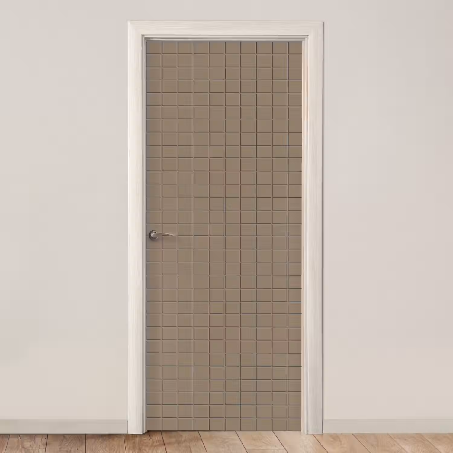 Tegel - Patroon - Taupe deurposter klein 289 -3d_beige