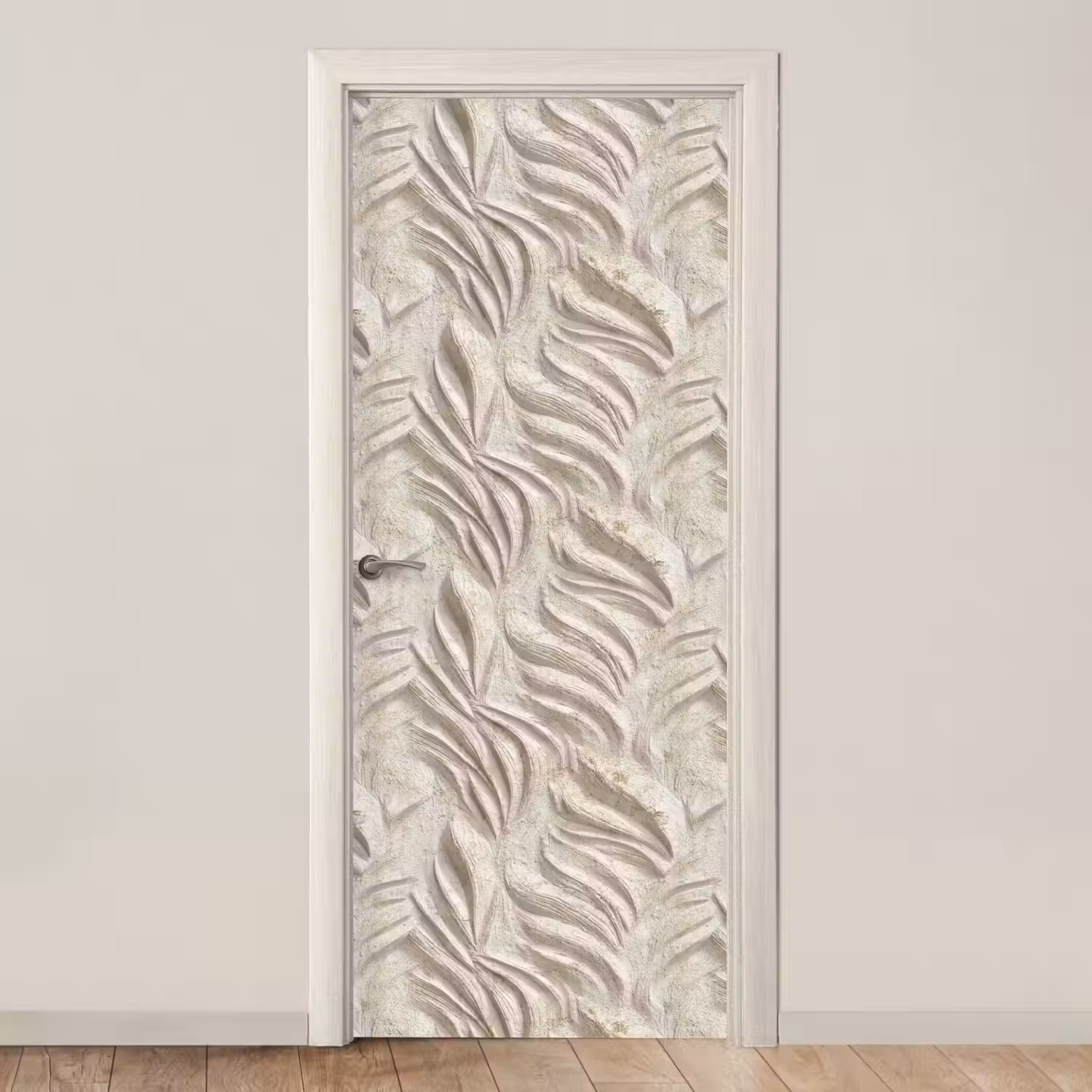 Textuur - Reliëf - Beige deurposter klein 289 -3d_beige