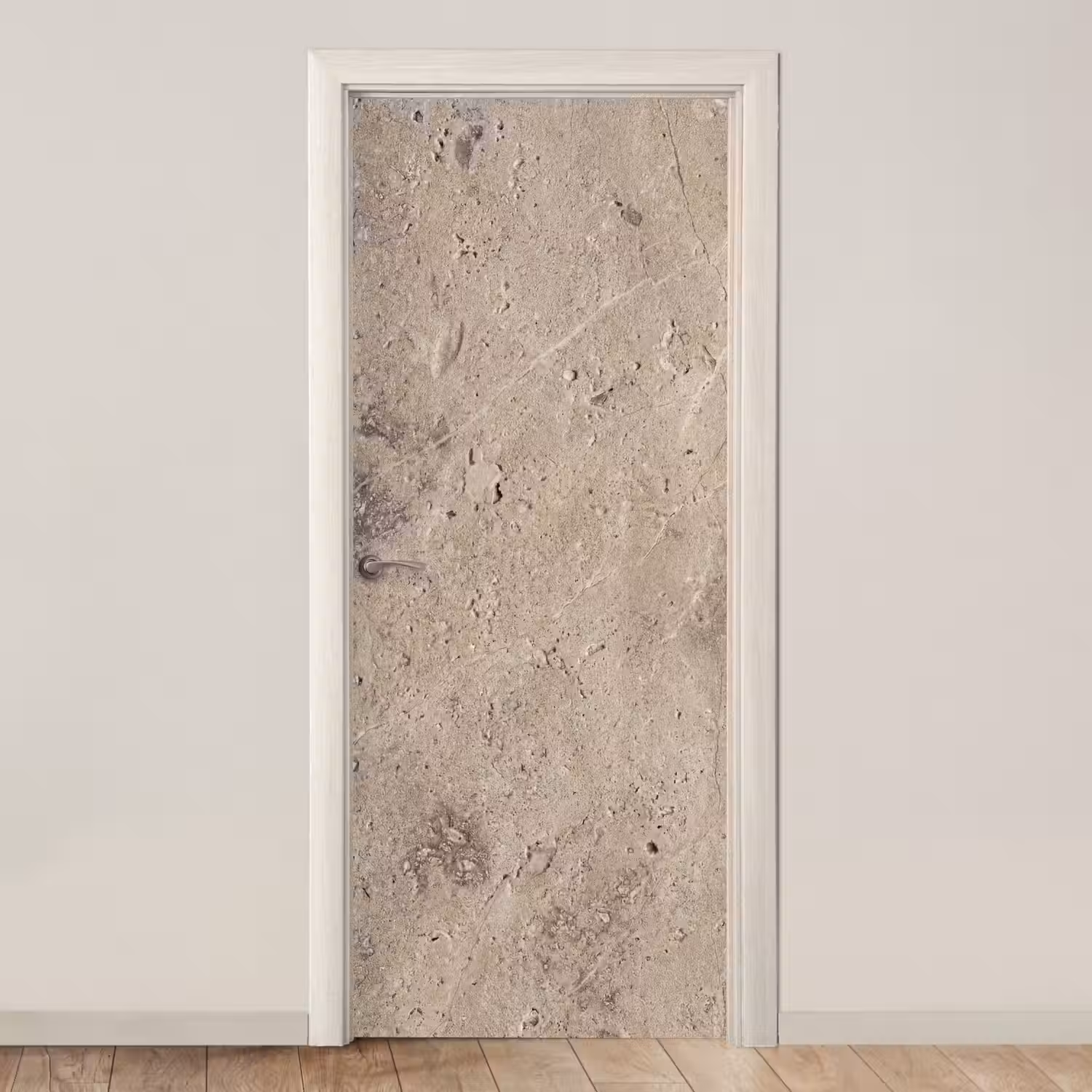 Textuur - Steen - Patroon - Rustiek - Beige deurposter klein -3d_beige