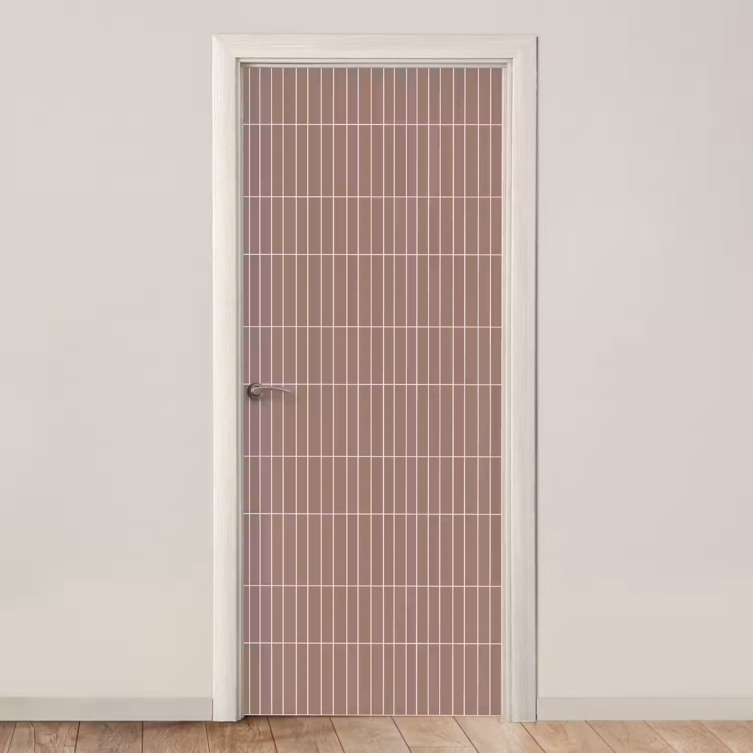 Verticaal - Wandtegel - Terracotta deurposter klein 289 -3d_beige