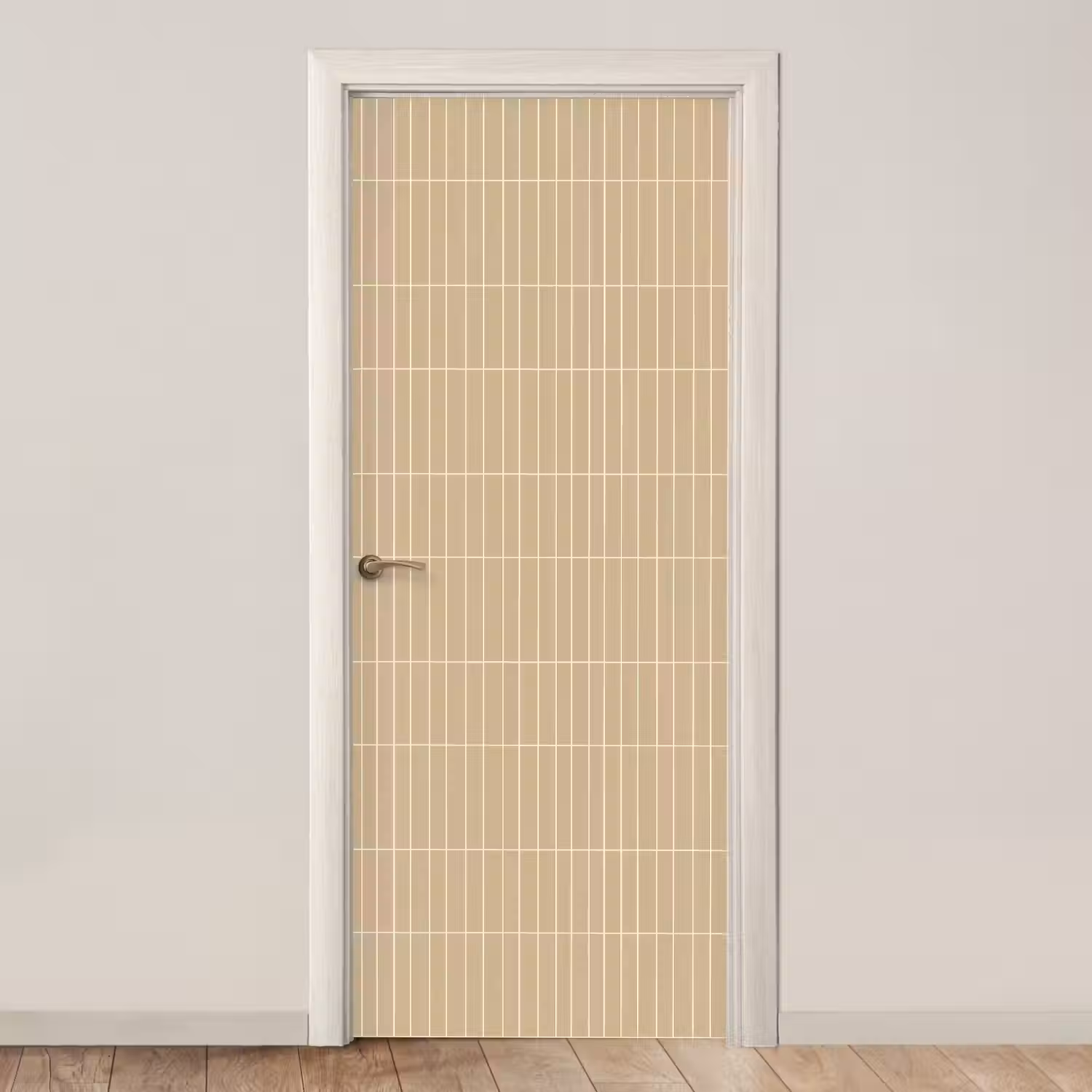 Verticaal - Wandtegel - Zand - Beige deurposter klein 289 -3d_beige