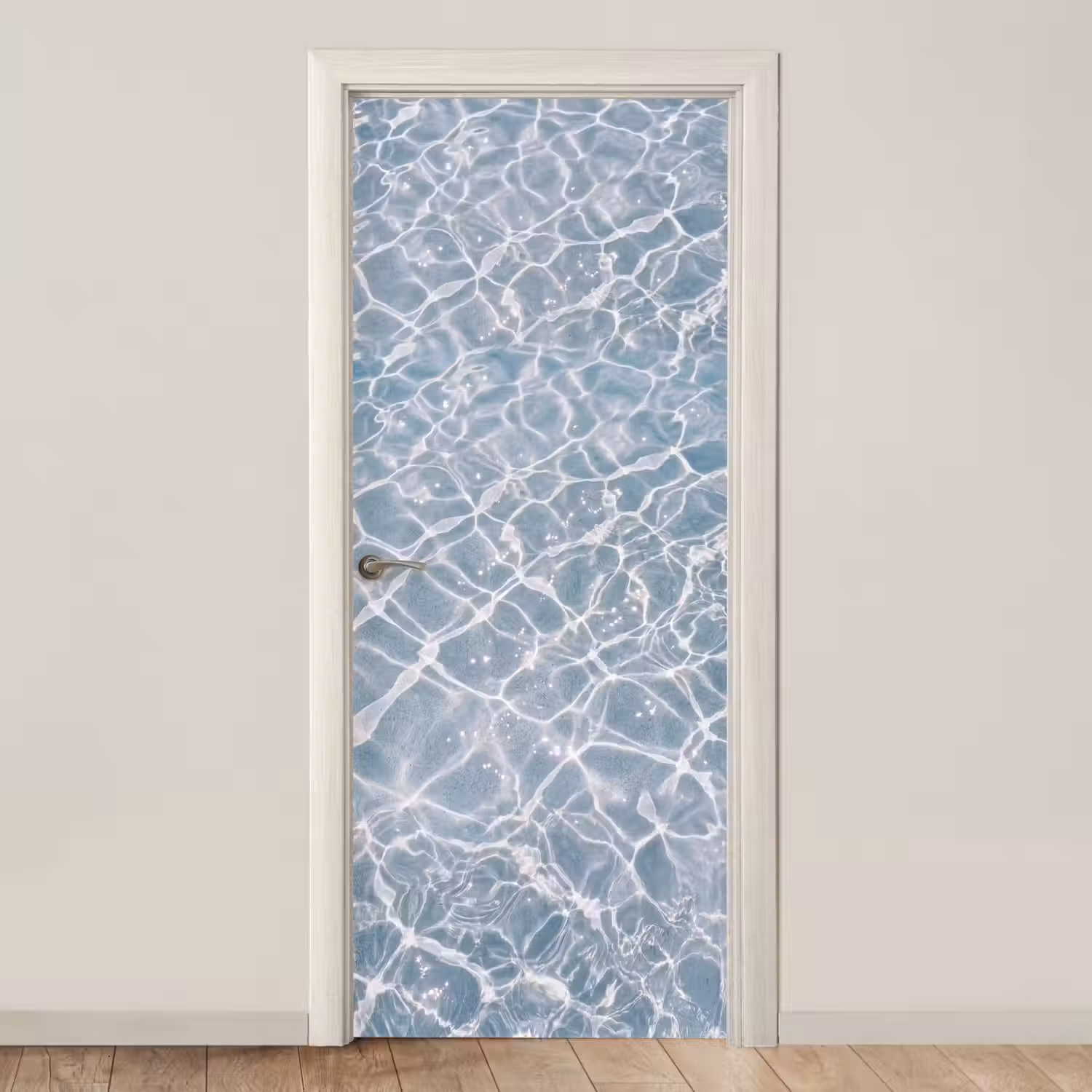 Water - Reflectie - Zonlicht deurposter klein -3d_beige