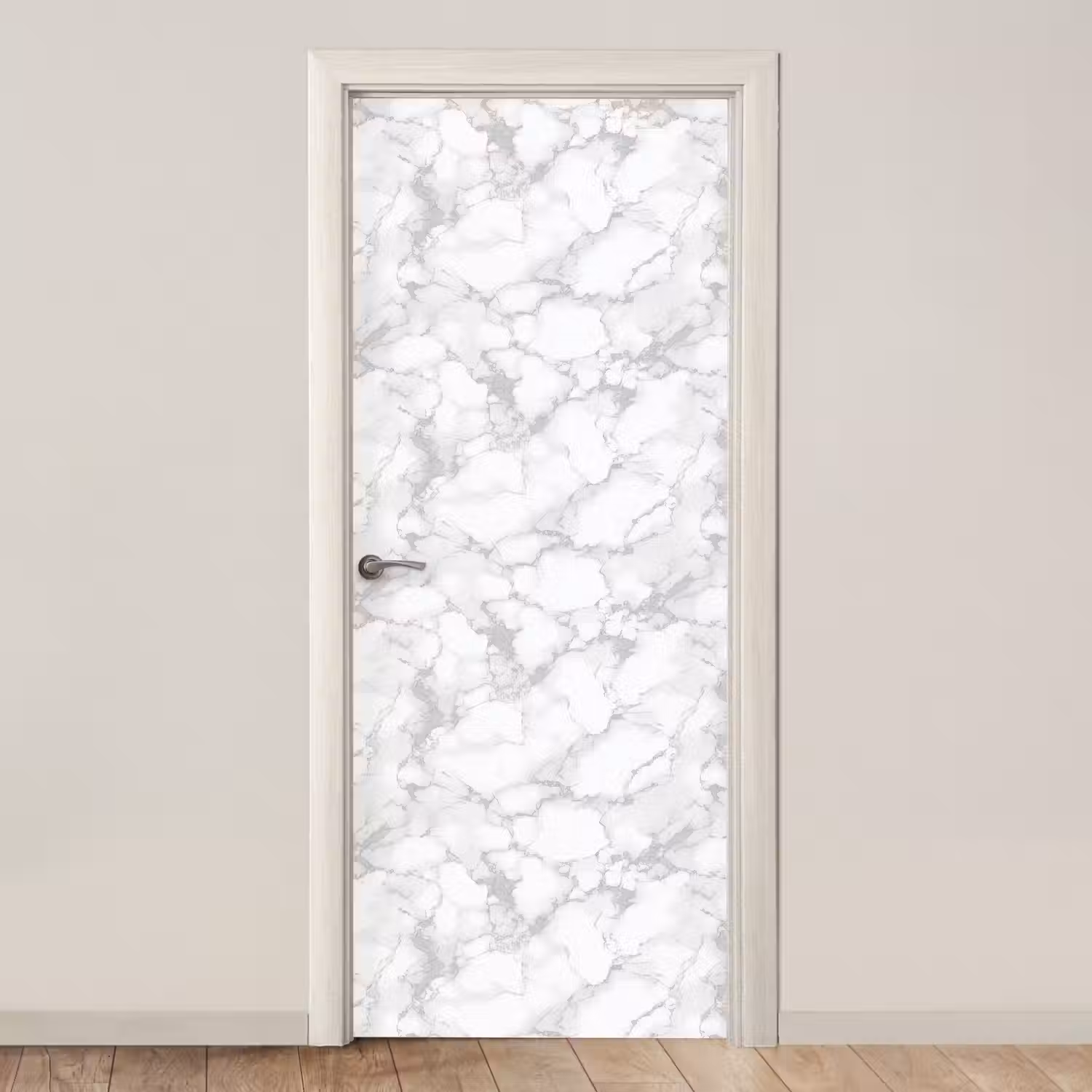 Wit - Marmer - Grijs deurposter klein 289 -3d_beige
