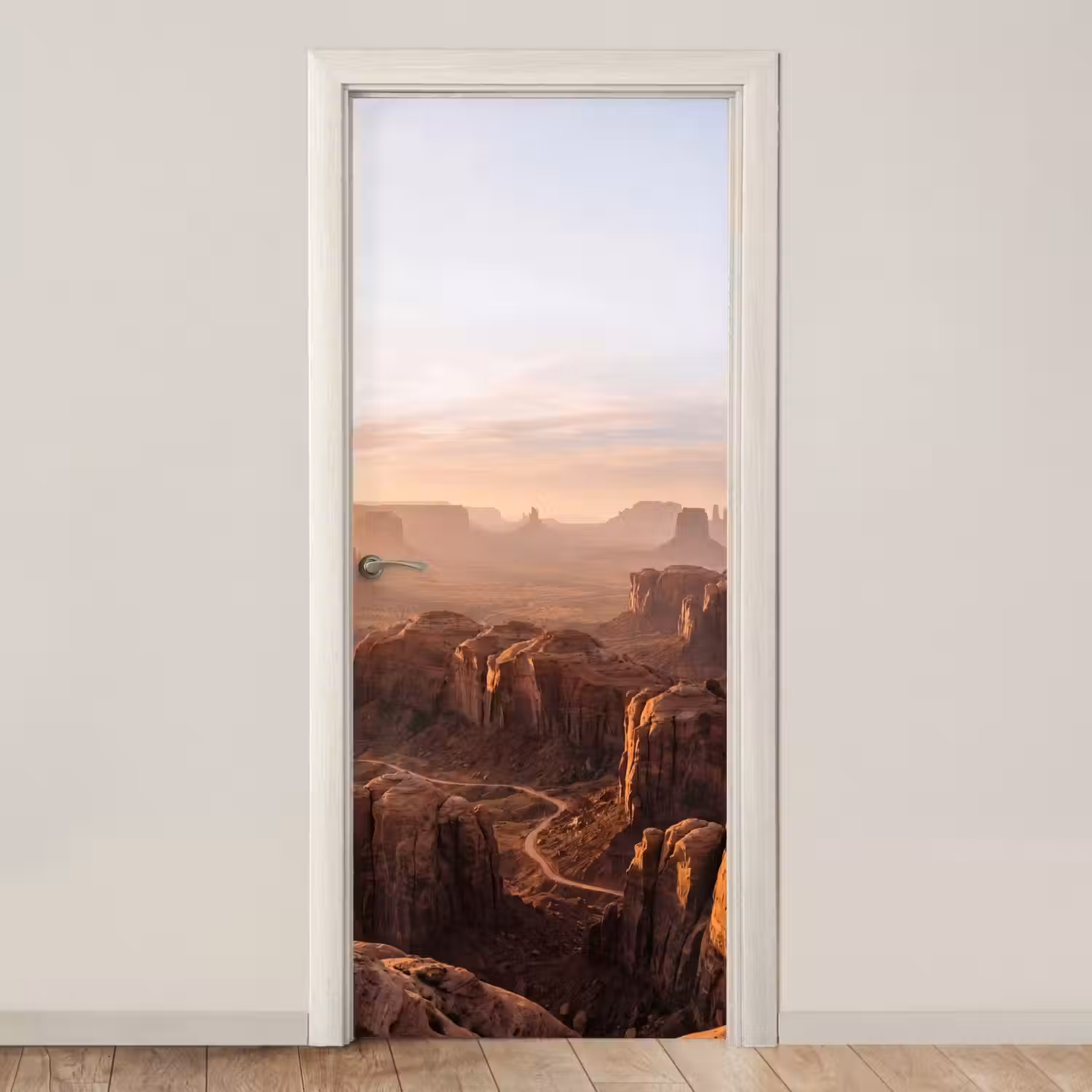 Woestijn - Landschap - Natuur deurposter klein -3d_beige