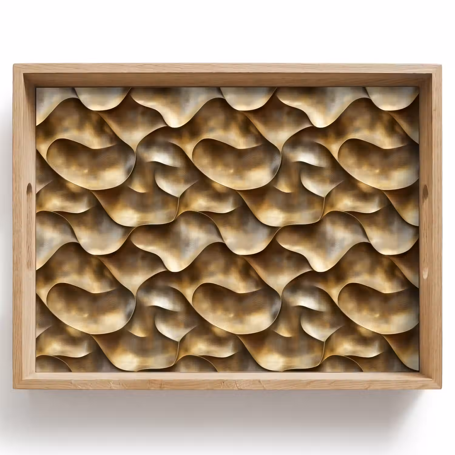 Abstract - Antiek - Goud Dienblad Rechthoek middel 911 -z3d_shopping