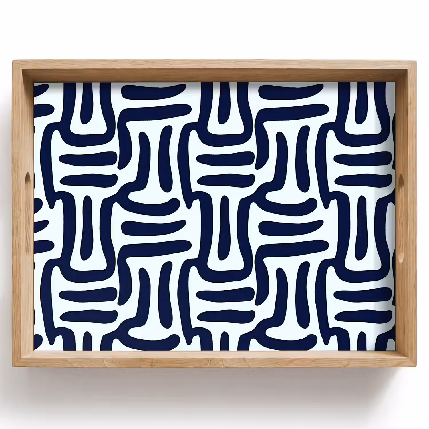 Abstract - Modern - Blauw Dienblad Rechthoek middel 911 -z3d_shopping