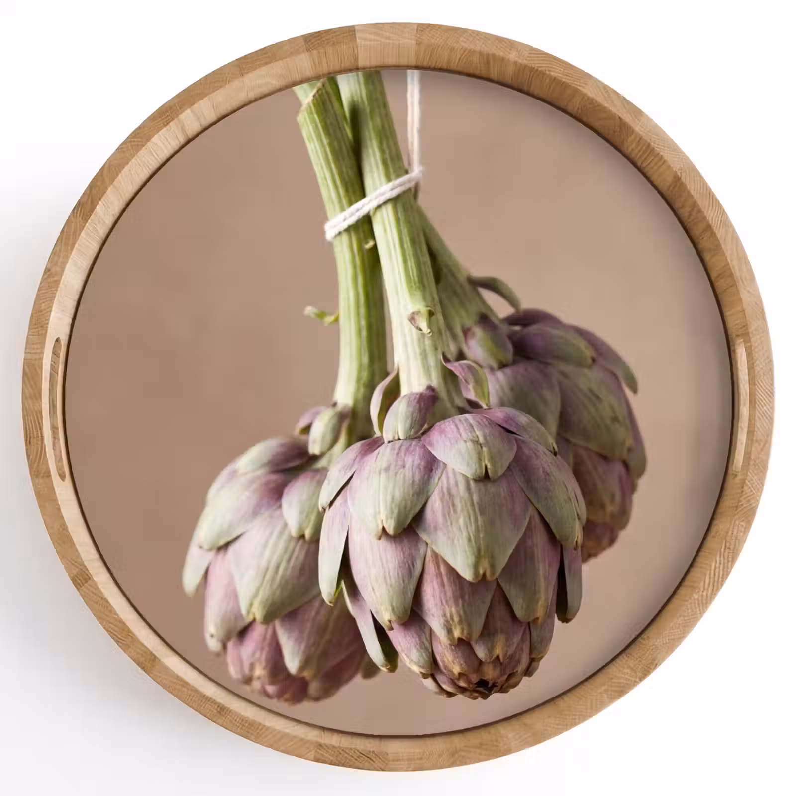 Dienblad - Artisjokken - Hangend - Groenten - Artisjokken - Hangend - Groenten Dienblad Rond middel