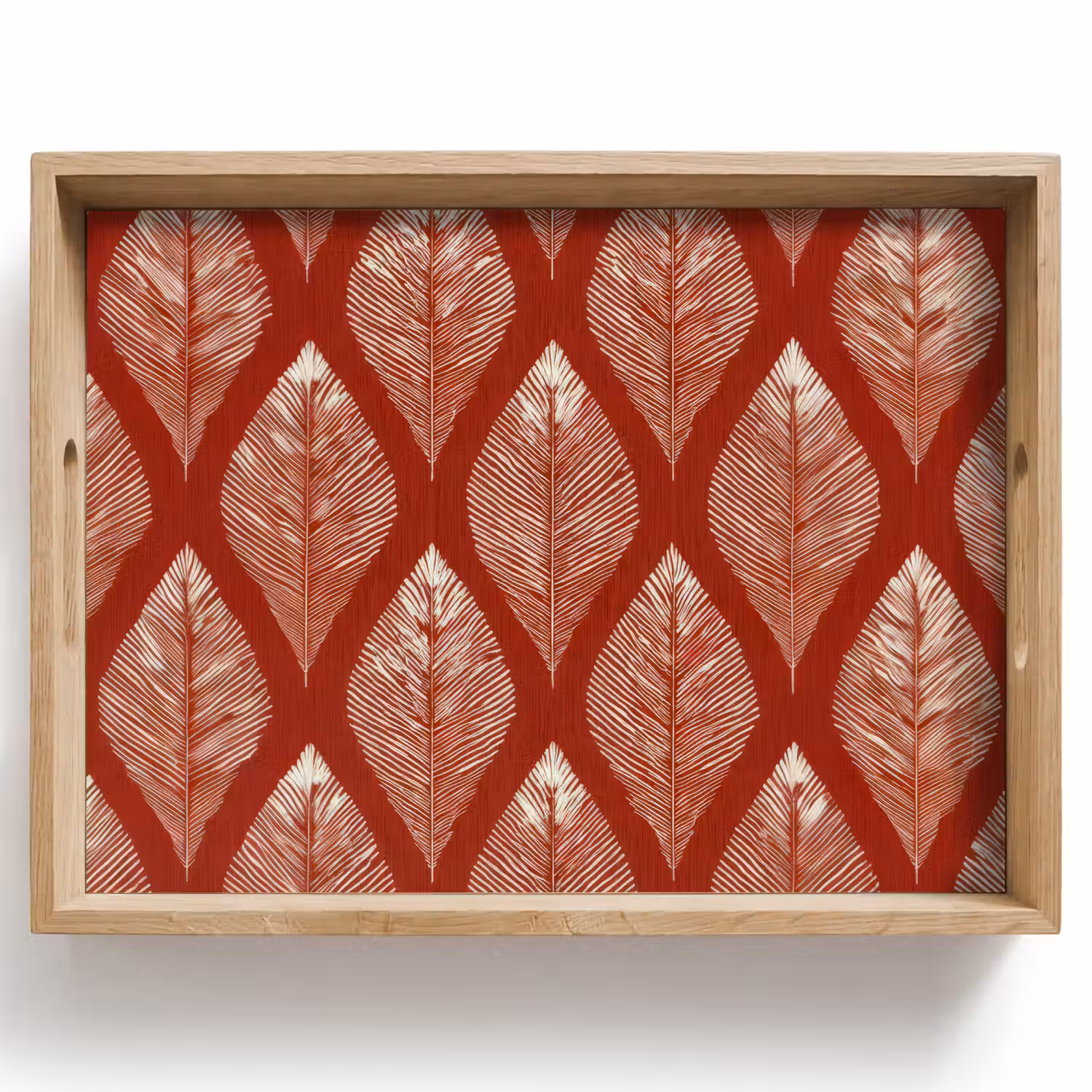Bladeren - Rood - Elegant Dienblad Rechthoek middel -z3d_shopping