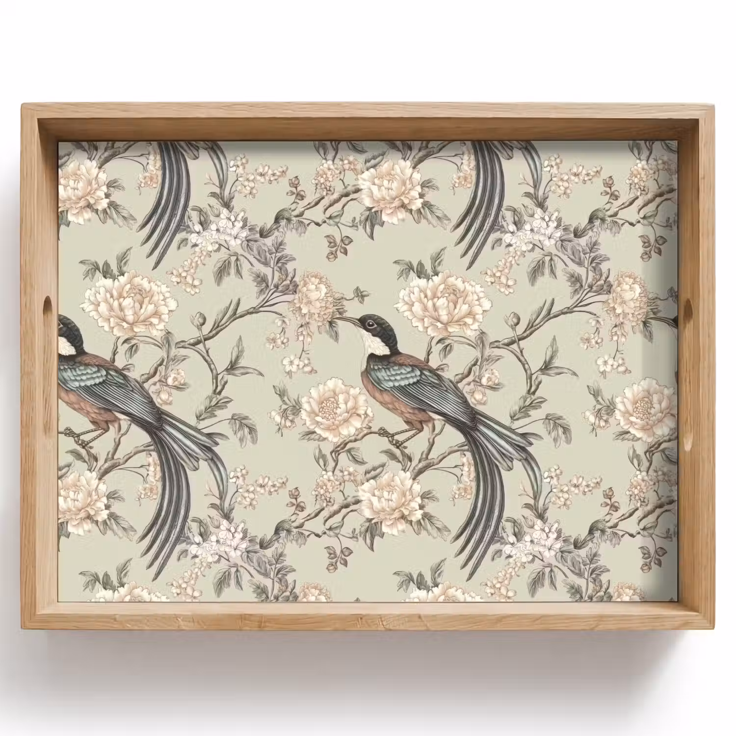Bloem - Vogel - Kleurrijk Dienblad Rechthoek middel 911 -z3d_shopping