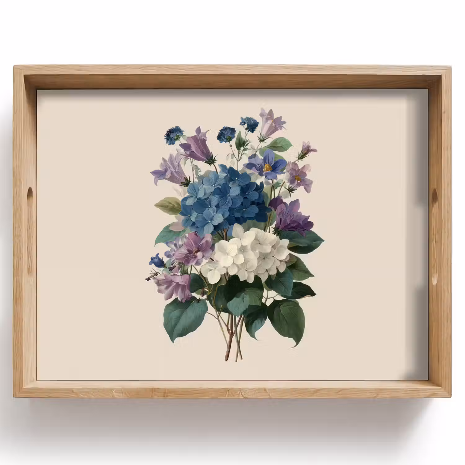 Bloemen - Gedetailleerd - Rust - Realistisch Dienblad Rechthoek middel -z3d_shopping