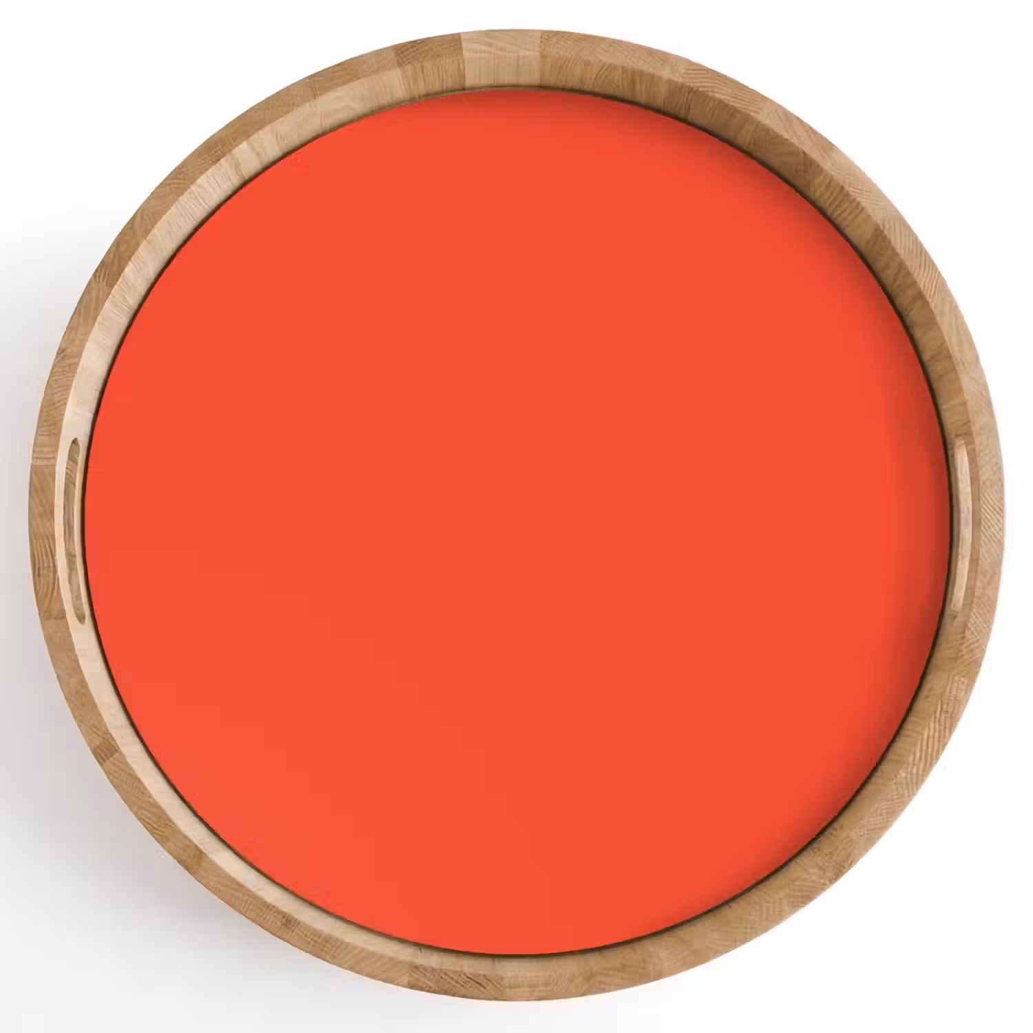 Burnt - Coral - Oranje Dienblad Rond middel 914 -z3d_shopping