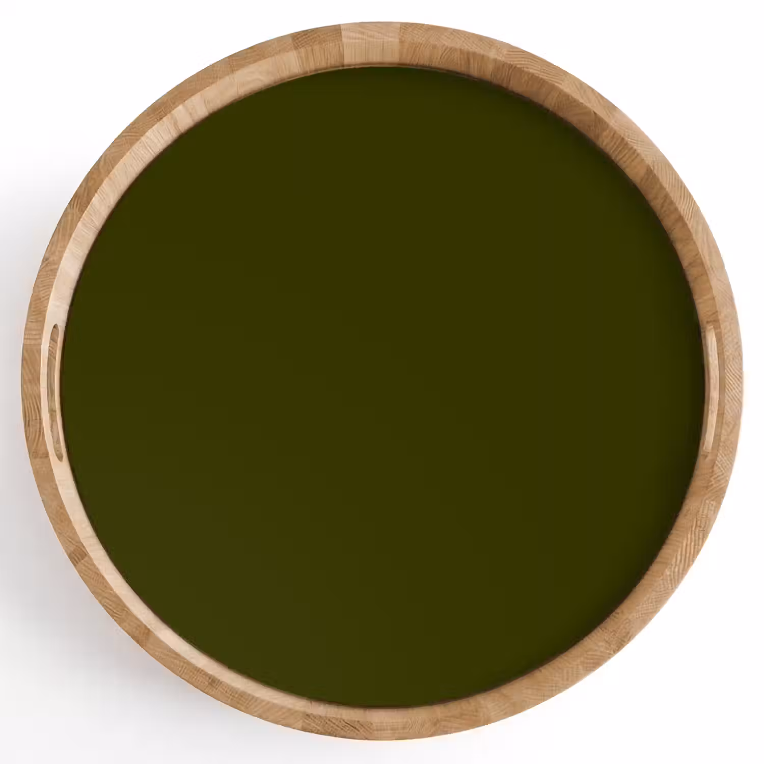 Dark - Olive - Groen Dienblad Rond middel 914 -z3d_shopping