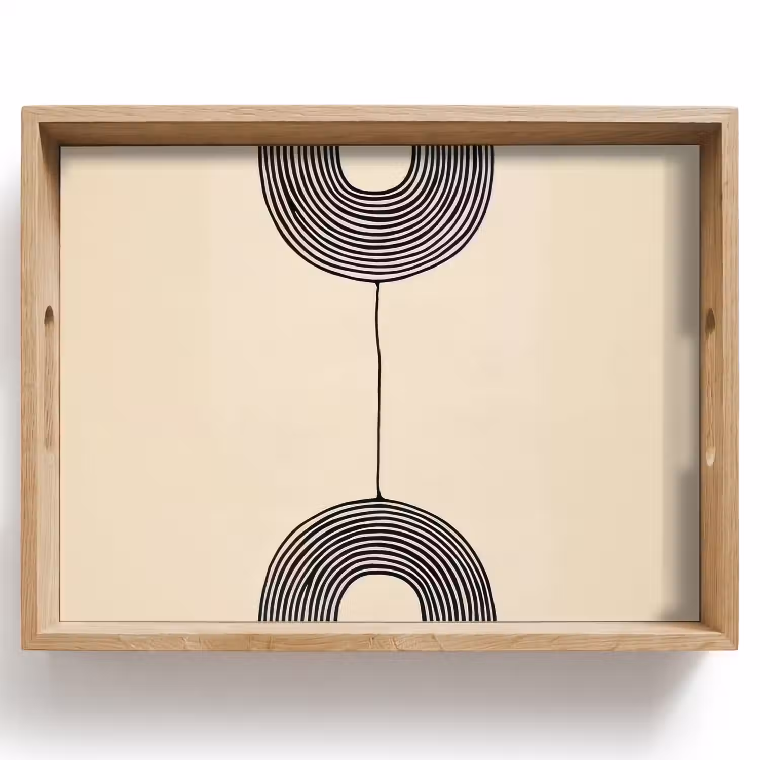 Geometrische bogen - Minimalistisch - Symmetrisch Dienblad Rechthoek middel -z3d_shopping