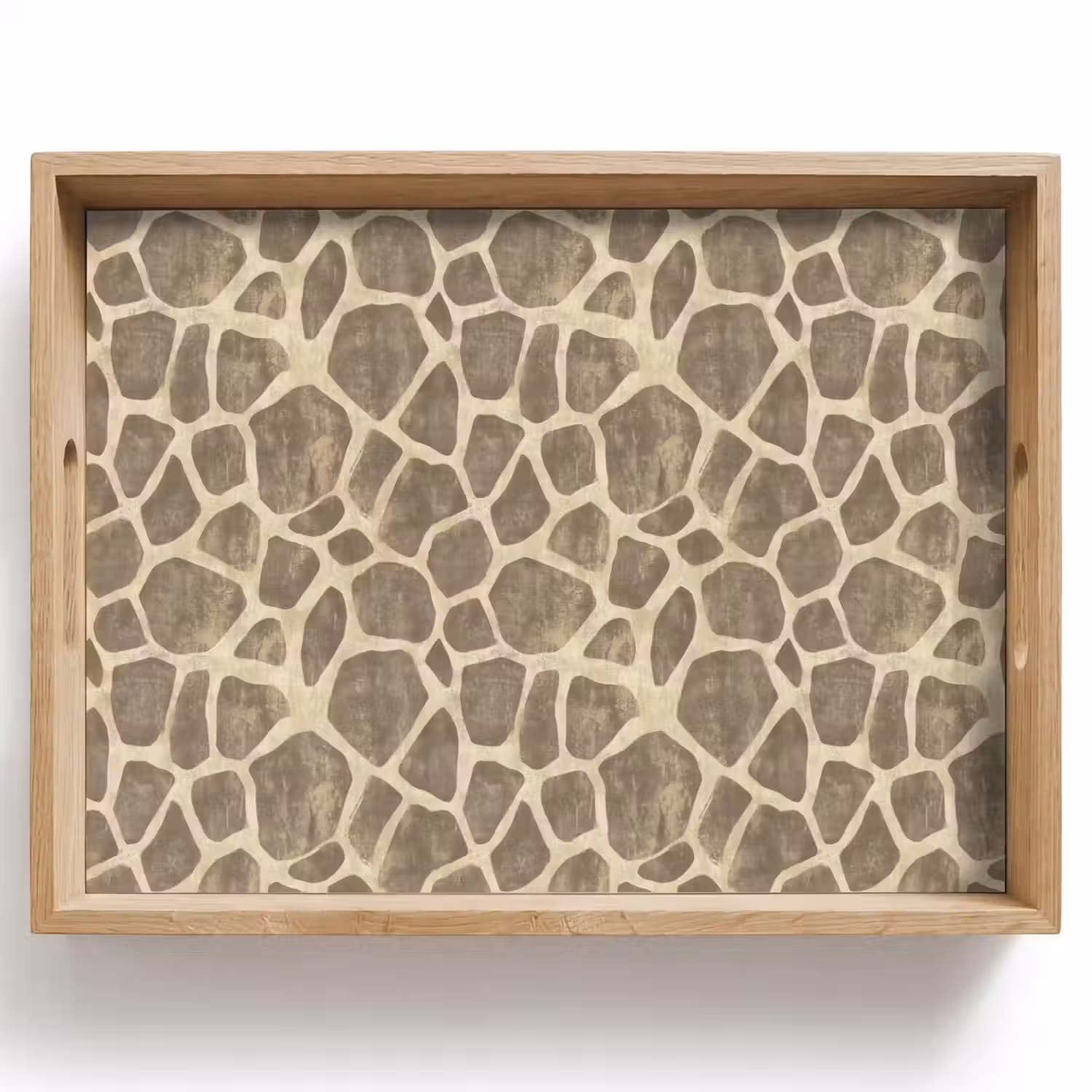 Giraf - Patroon - Beige - Bruin Dienblad Rechthoek middel 911 -z3d_shopping