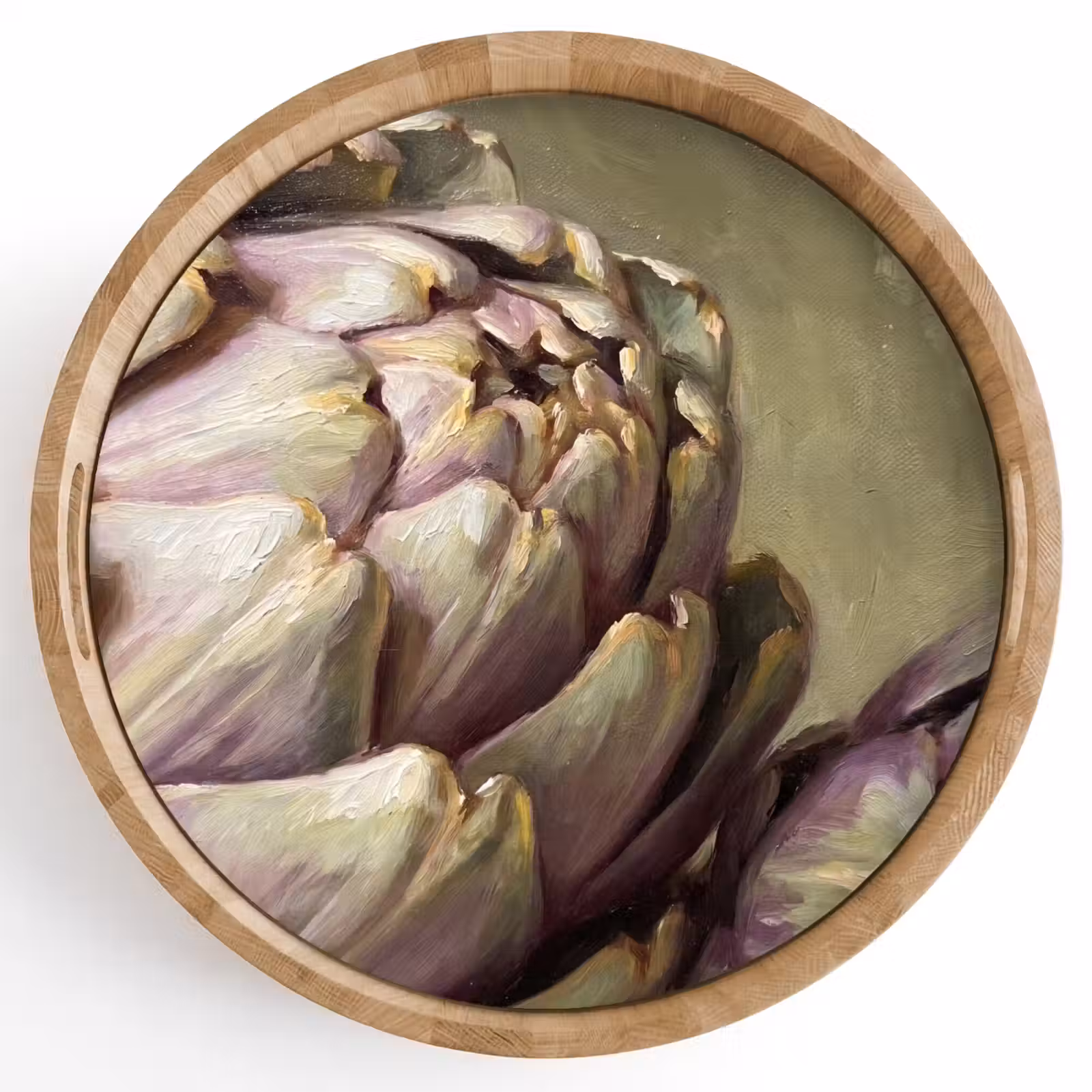 Dienblad - Groente - Stilleven - Schilderij - Groente - Stilleven - Schilderij Dienblad Rond middel