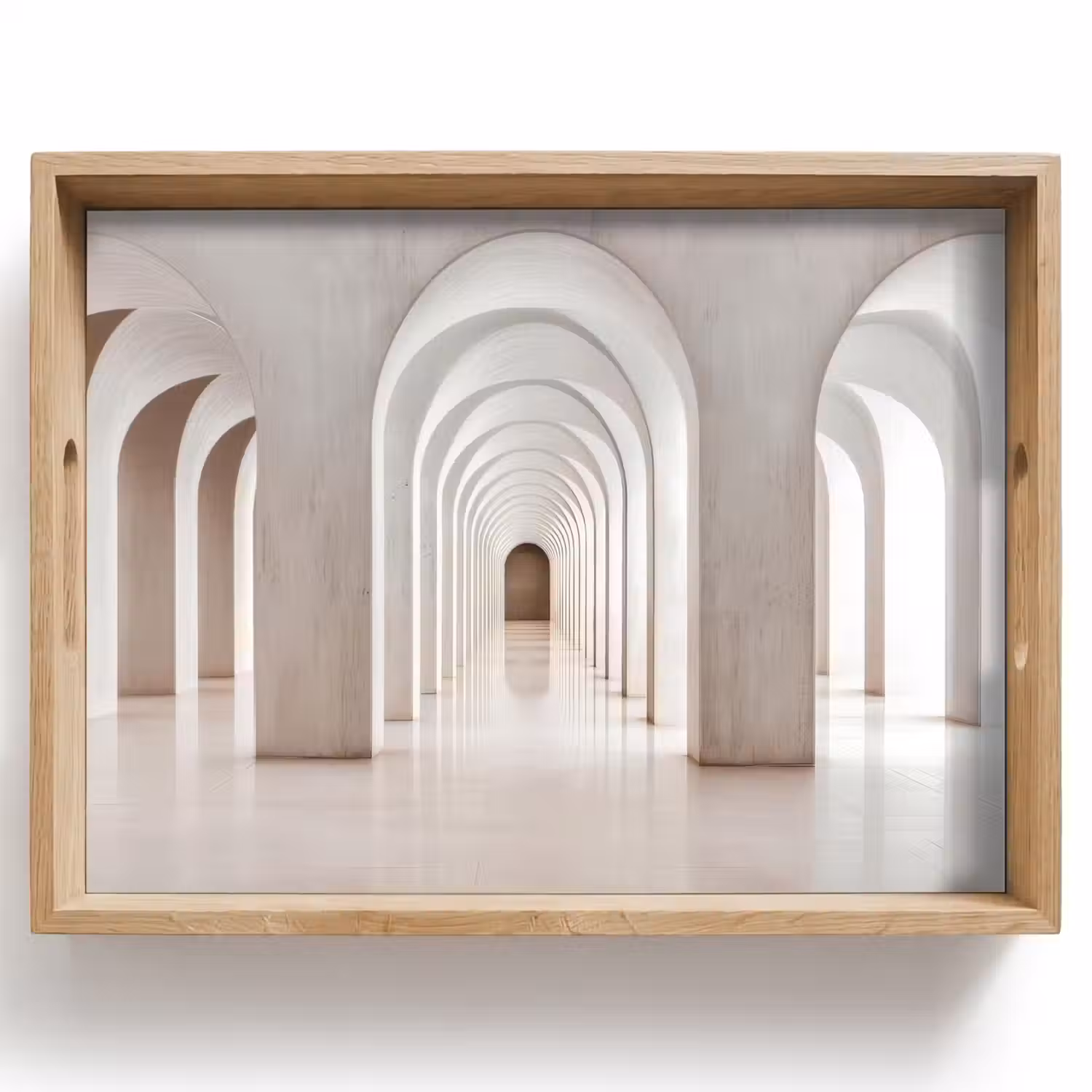 Hal - Bogen - Symmetrisch - Modern Dienblad Rechthoek middel -z3d_shopping