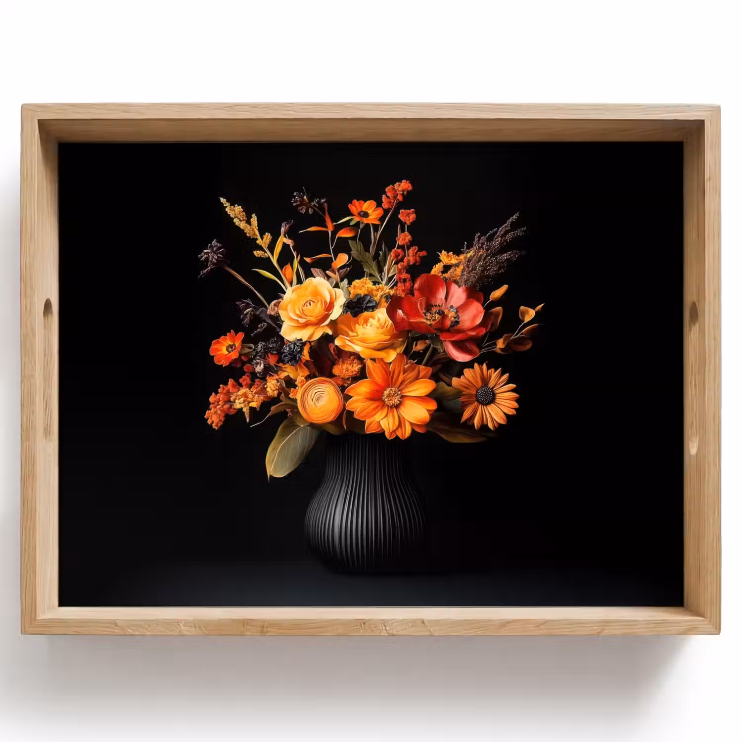 Herfst - Boeket - Oranje Dienblad Rechthoek middel -z3d_shopping